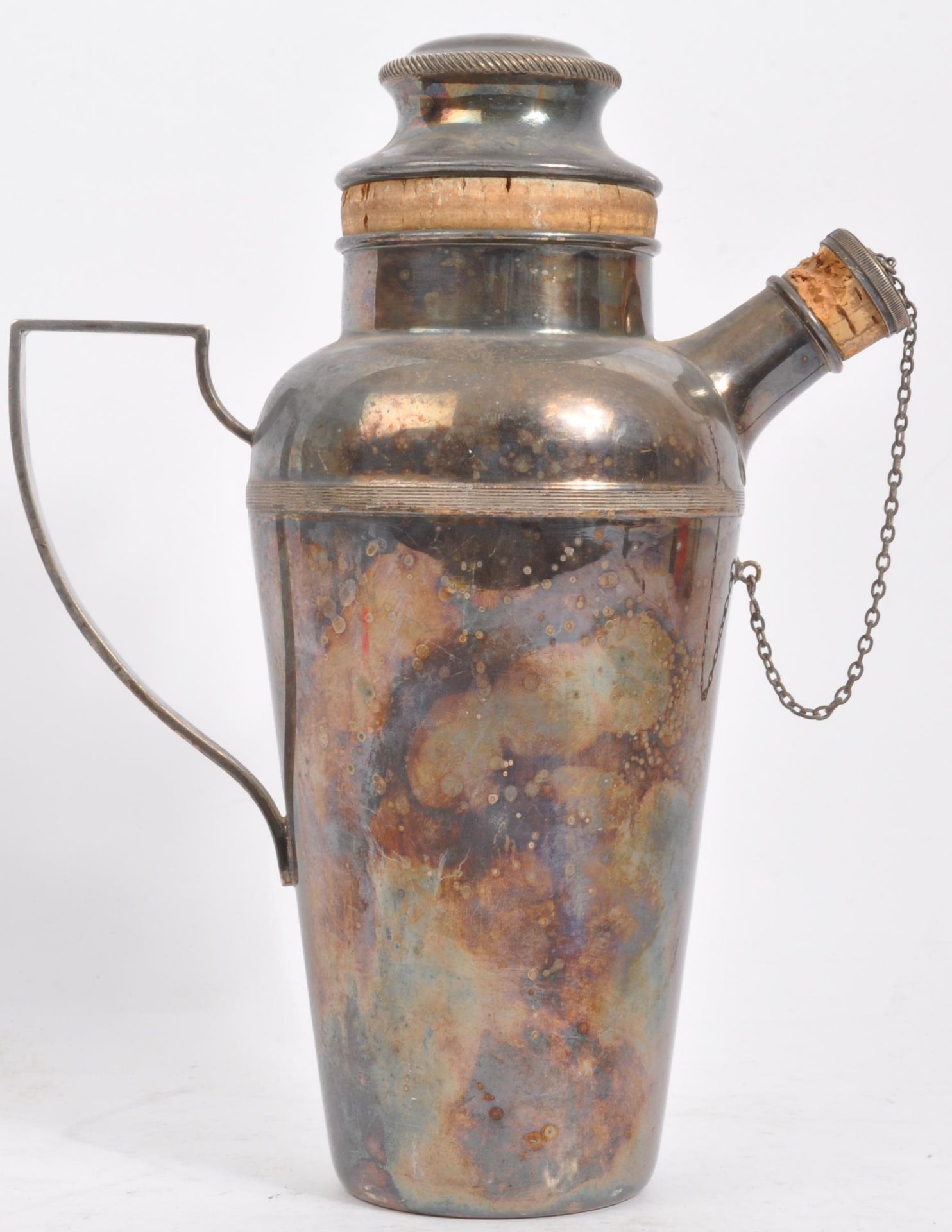 EARLY 20TH CENTURY SILVER PLATED COCKTAIL SHAKER