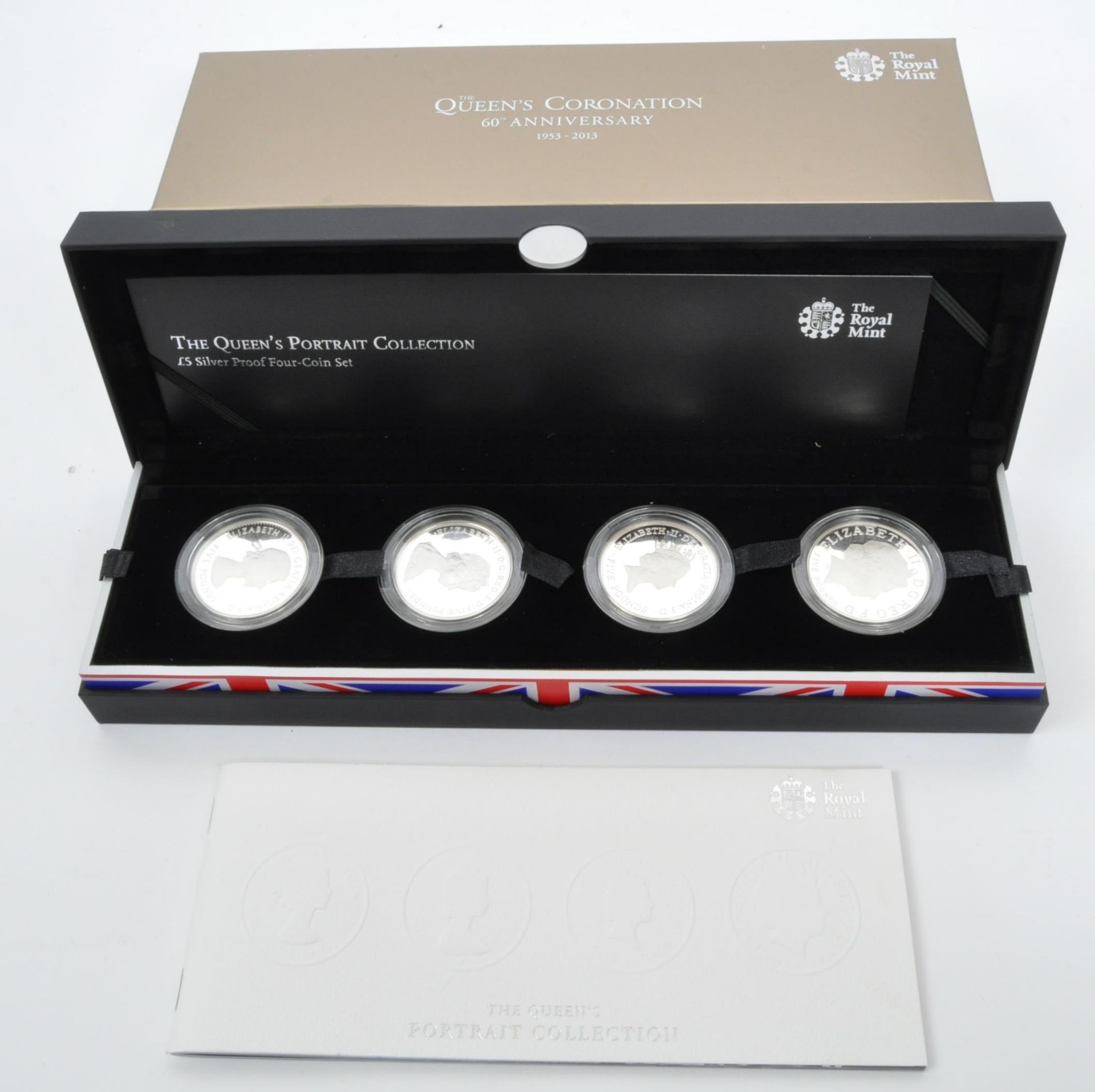 THE ROYAL MINT - 925 SILVER PROOF COIN SET - £5 PORTRAITS