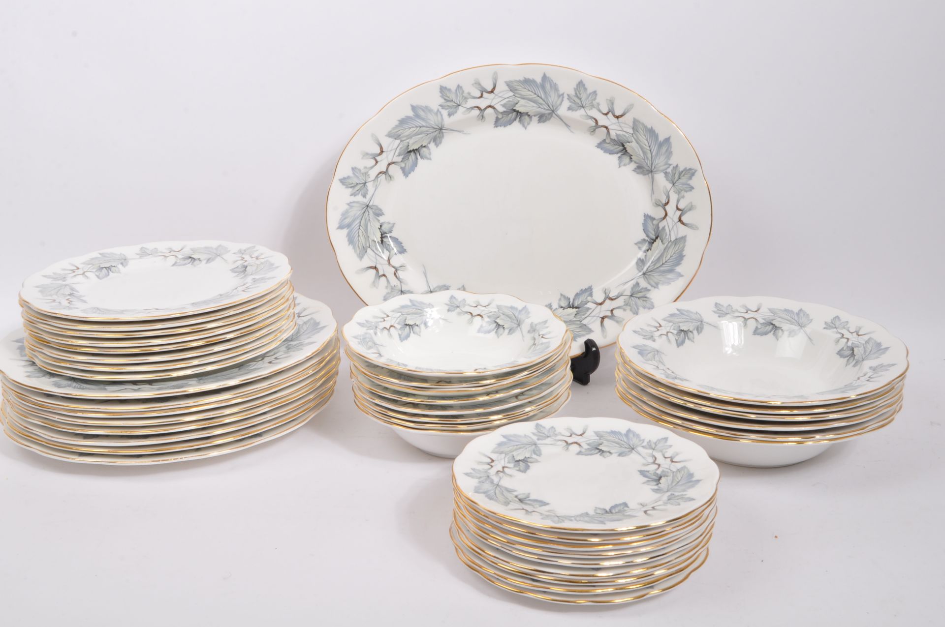 ROYAL ALBERT - SILVER MAPLE - BONE CHINA DINNER SERVICE - Image 3 of 6