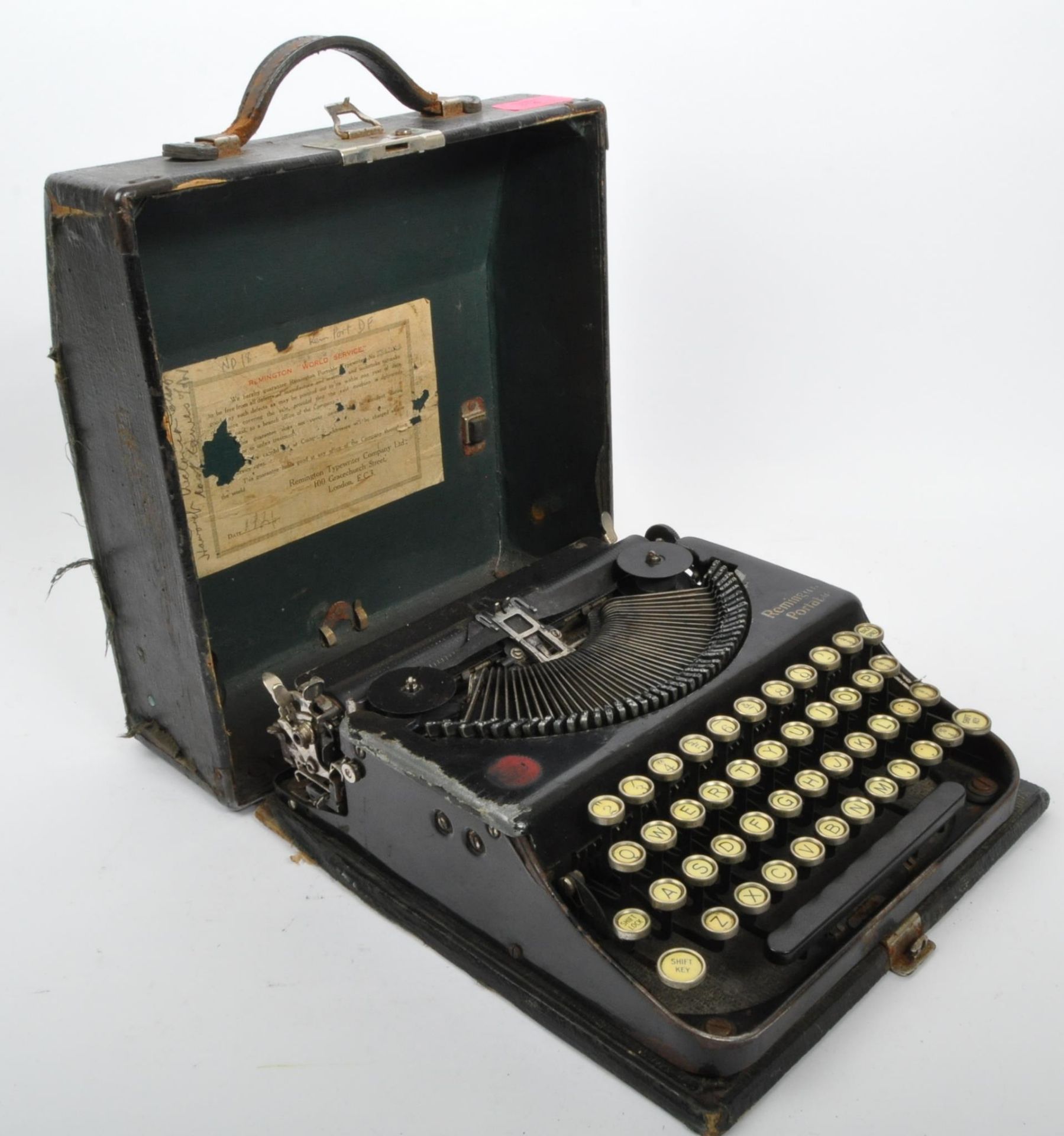 EARLY 20TH CENTURY CIRCA 1920S REMINGTON PORTABLE TYPEWRITER