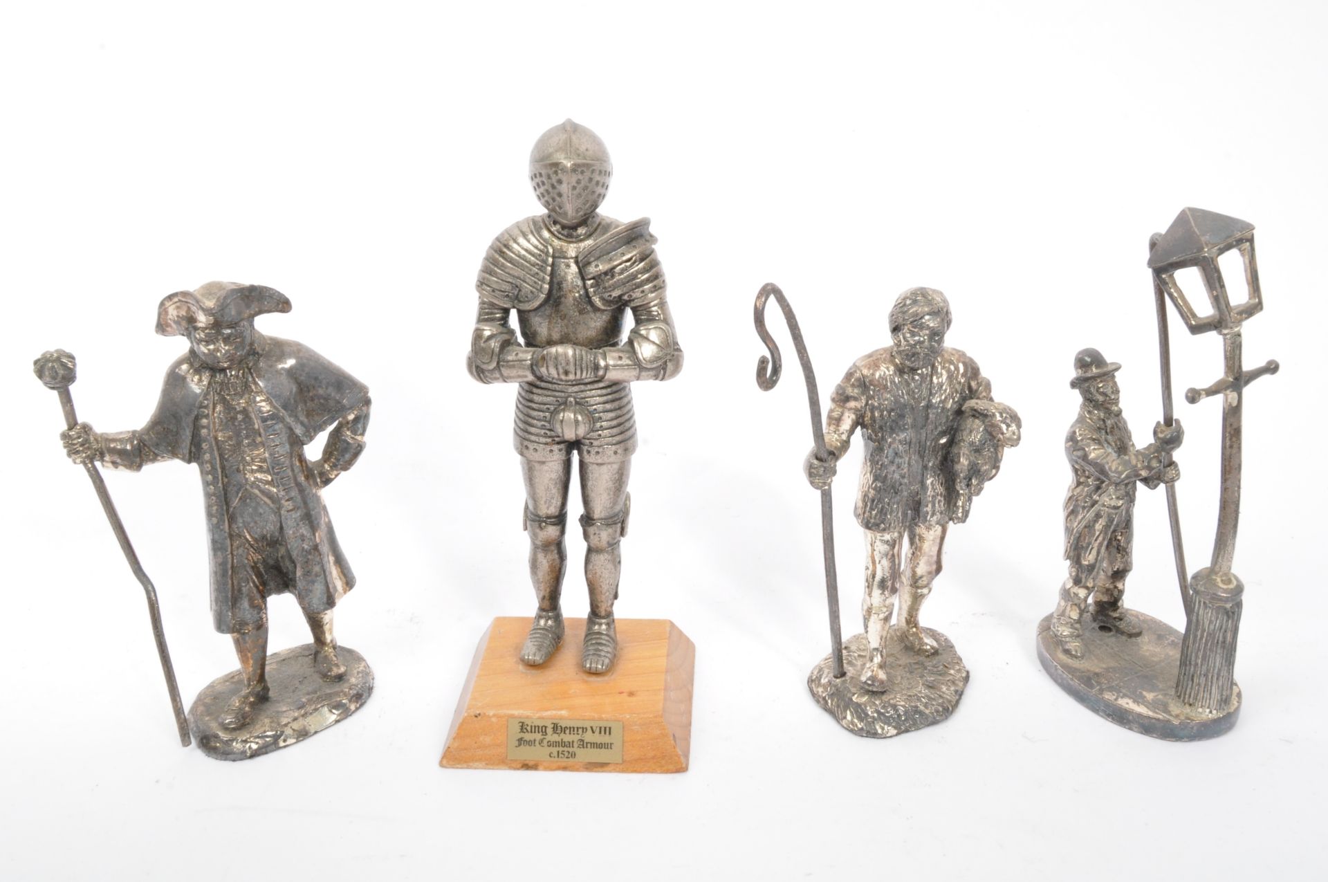 20TH CENTURY METAL / SILVER PLATED / PEWTER MINIATURE FIGURES - Bild 4 aus 5