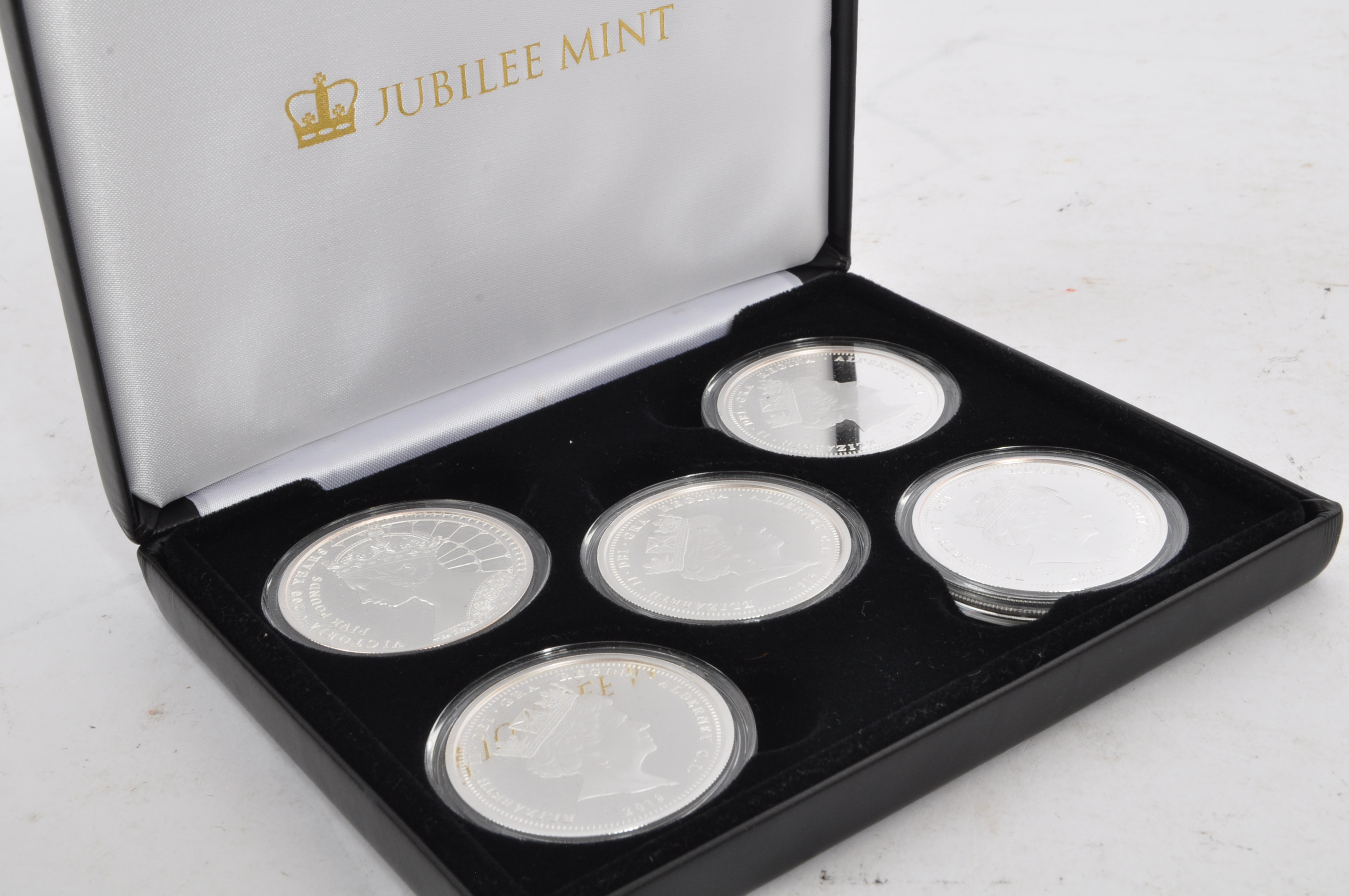 TWO JUBILEE MINT 2019 ANNIVERSARY SILVER PROOF COIN SETS - Image 2 of 7