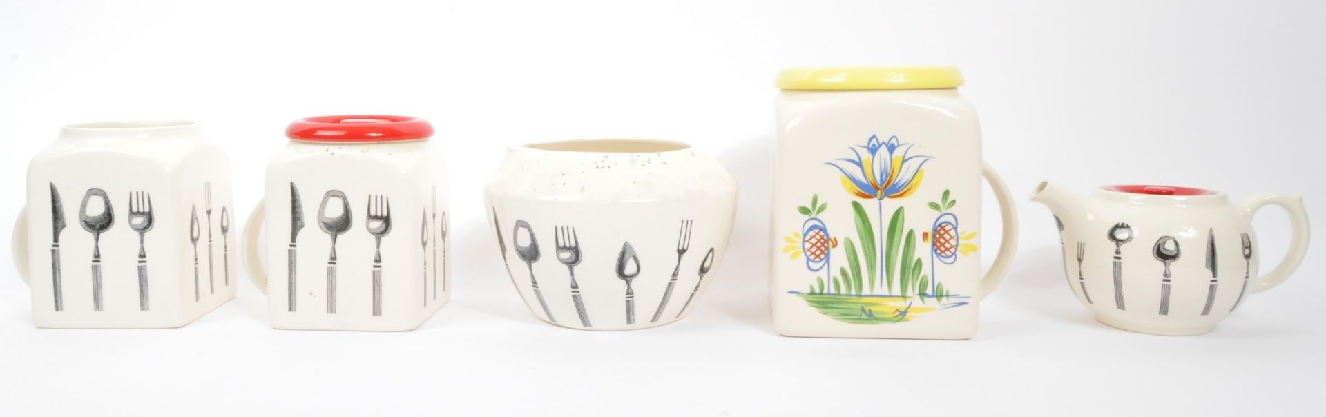 COLLECTION OF BRISTOL PONTNEY 'LONG LINE' POTTERY KITCHEN WARE - Bild 2 aus 6