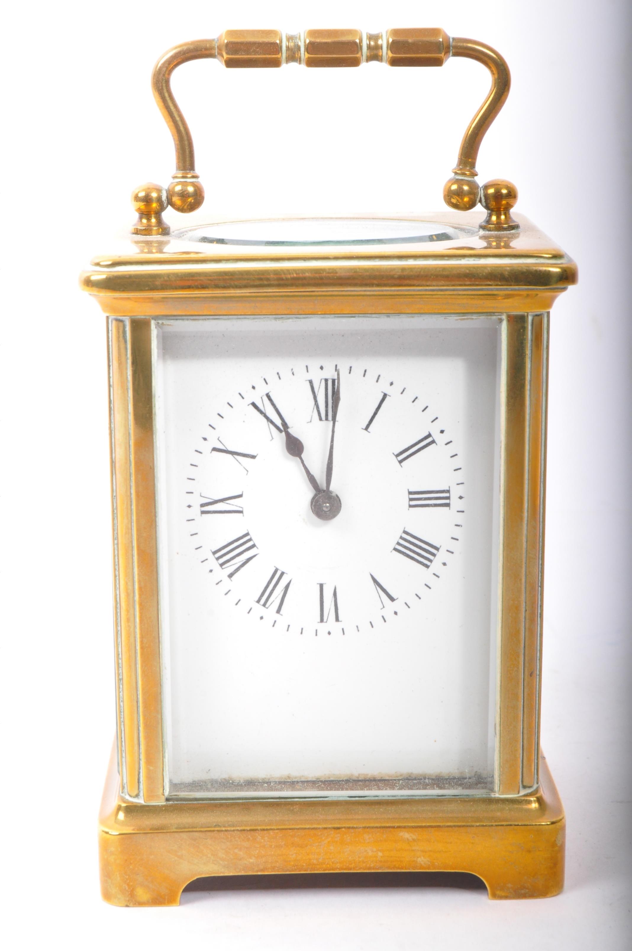 FRENCH 19TH CENTURY BRASS CARRIAGE CLOCK