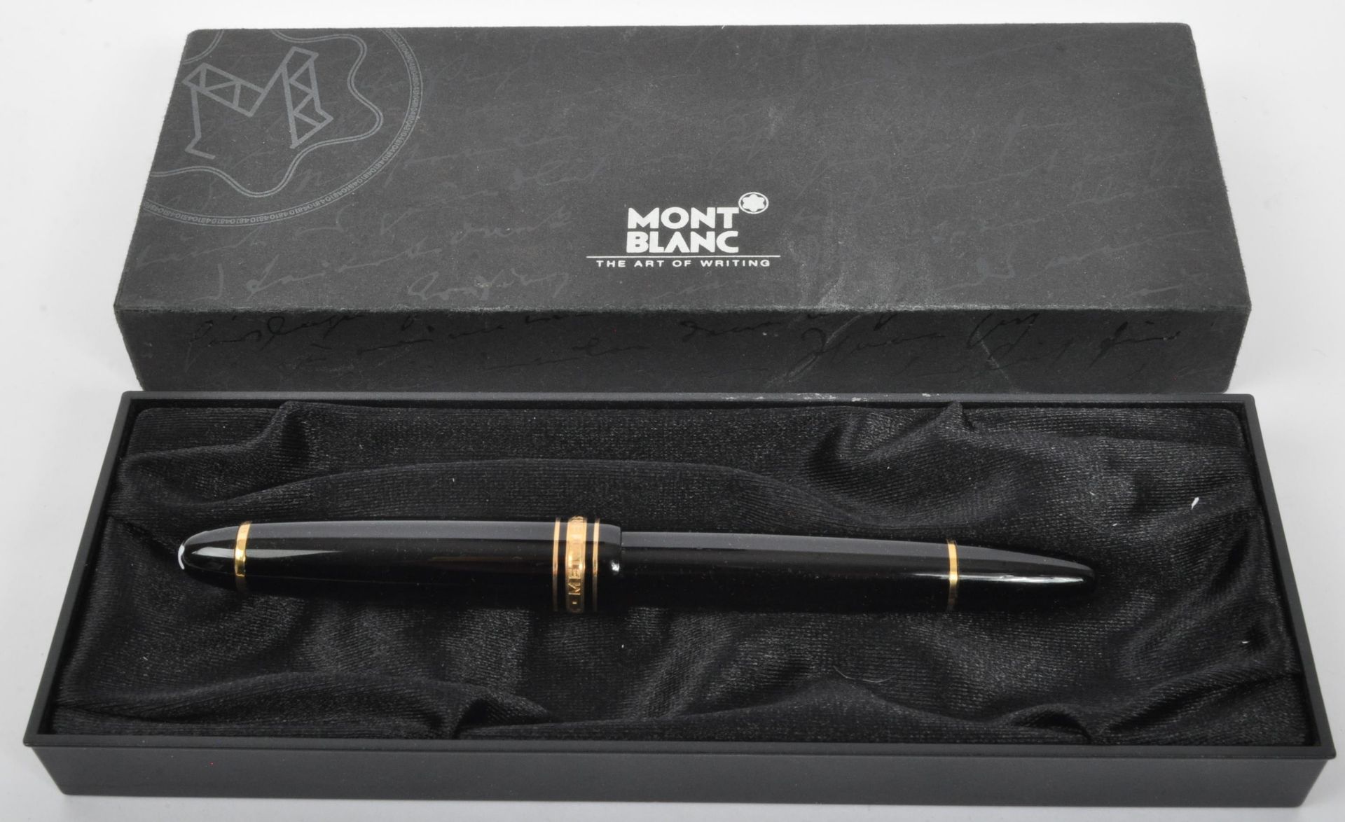 14CT GOLD NIB MONT BLANC MEISTERSTUCK BOXED FOUNTAIN PEN