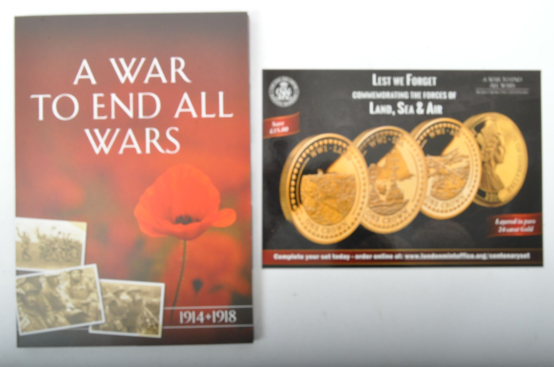 COINS - LONDON MINT - A WAR TO END ALL WARS - FIVE PROOF COIN SET - Image 5 of 5