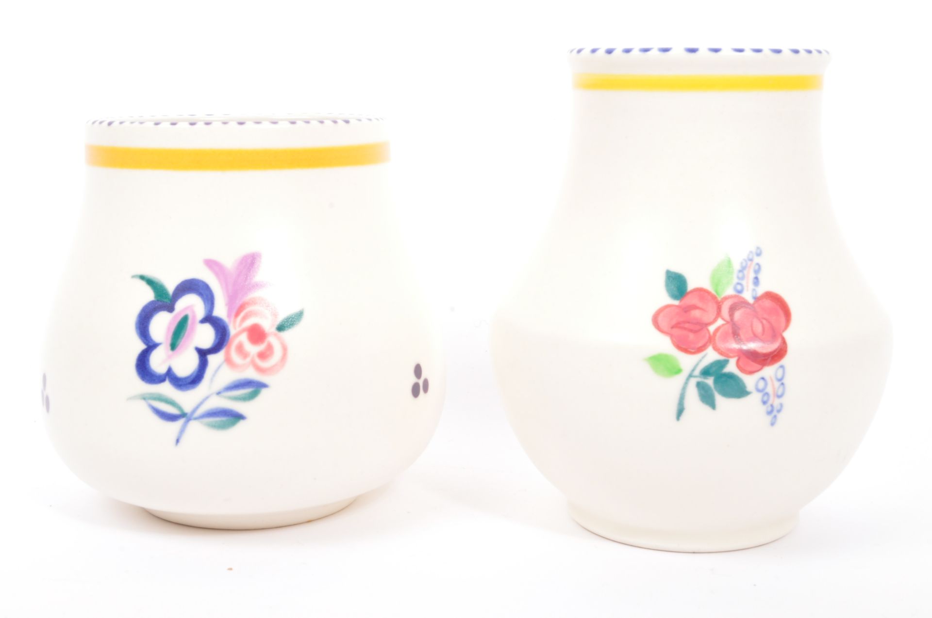 TWO VINTAGE 20TH CENTURY POOLE POTTERY VASES