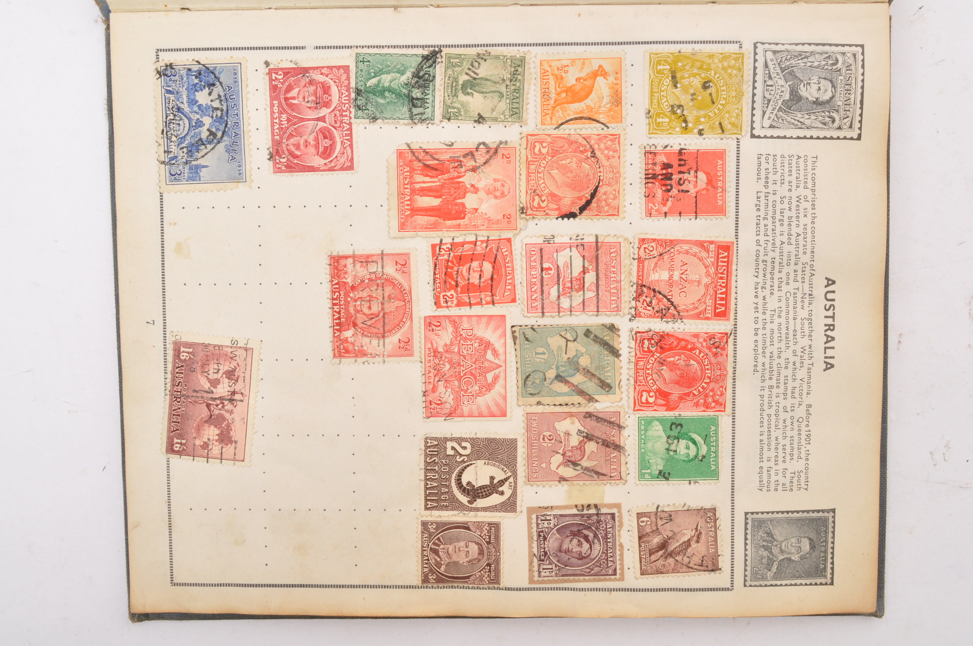 COLLECTION OF VINTAGE FRANKED FOREIGN & UK STAMPS ALBUMS - Image 3 of 9