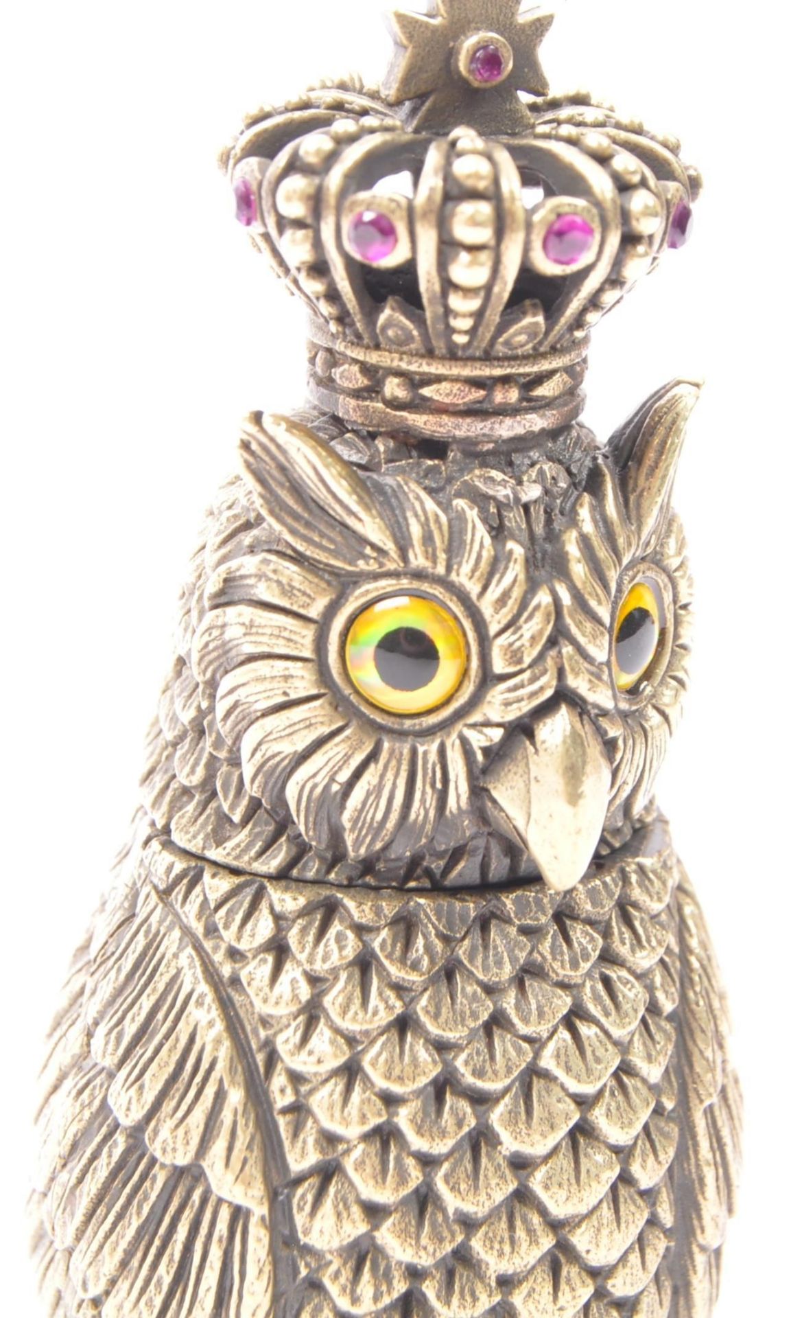 CONTEMPORARY BRASS OWL VESTA CASE - Bild 5 aus 5