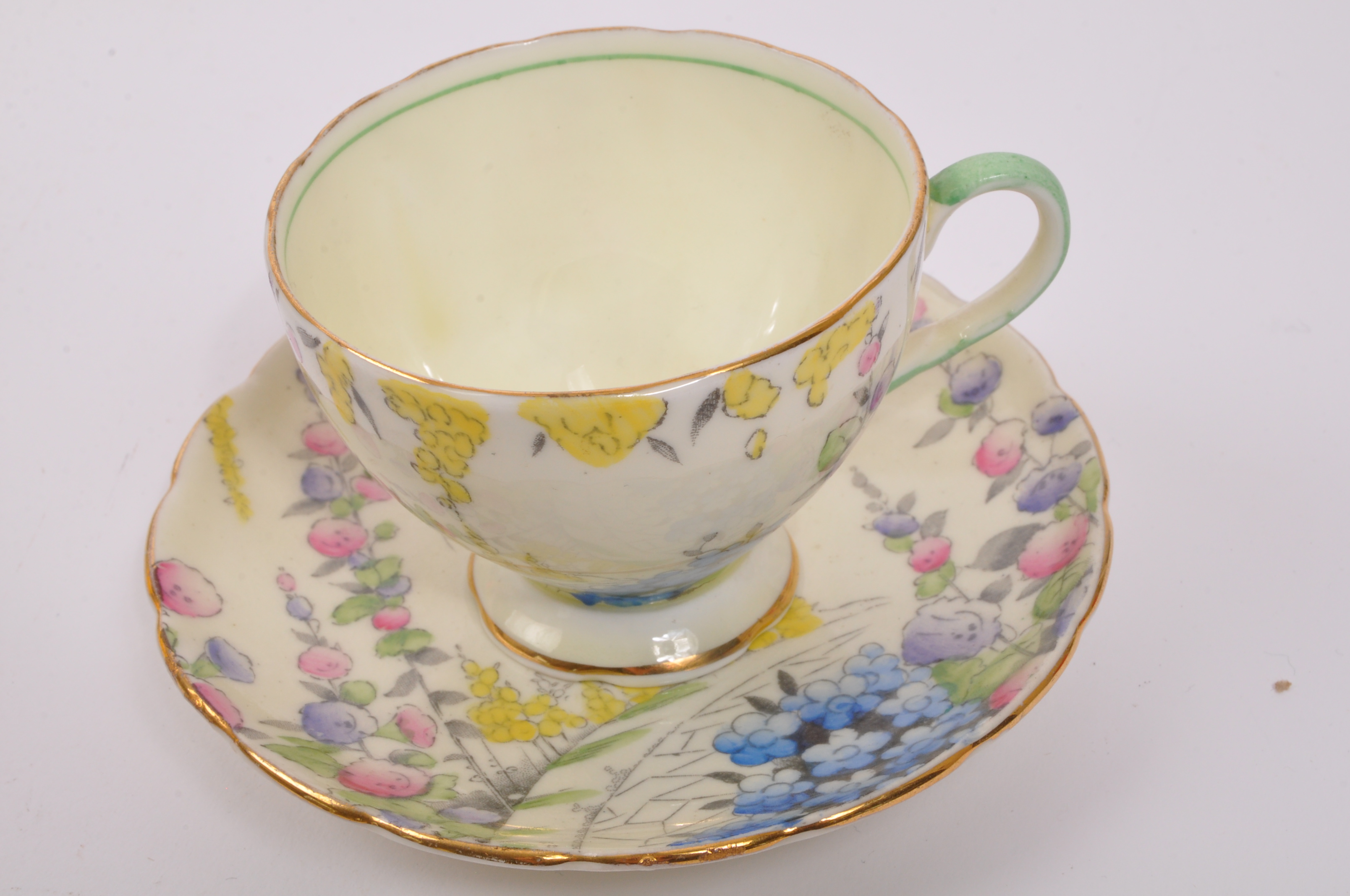 EARLY 20TH CENTURY FOLEY BONE CHINA HAND PAINTED COFFEE SET - Image 4 of 5