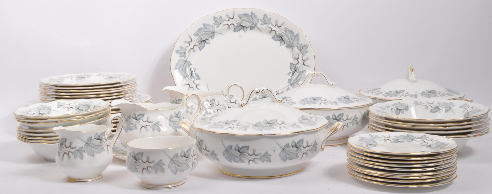 ROYAL ALBERT - SILVER MAPLE - BONE CHINA DINNER SERVICE - Image 2 of 6