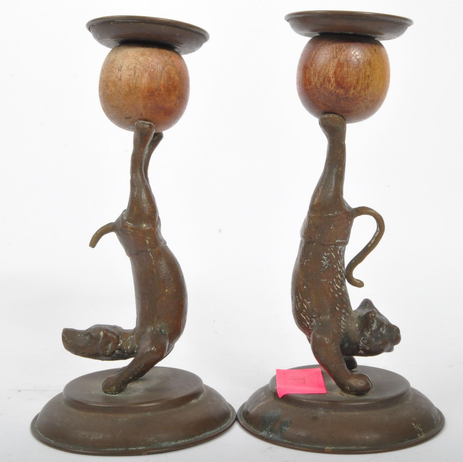 PAIR OF VINTAGE CIRCA 1970S ANIMAL CANDLE STICK HOLDERS - Image 2 of 5