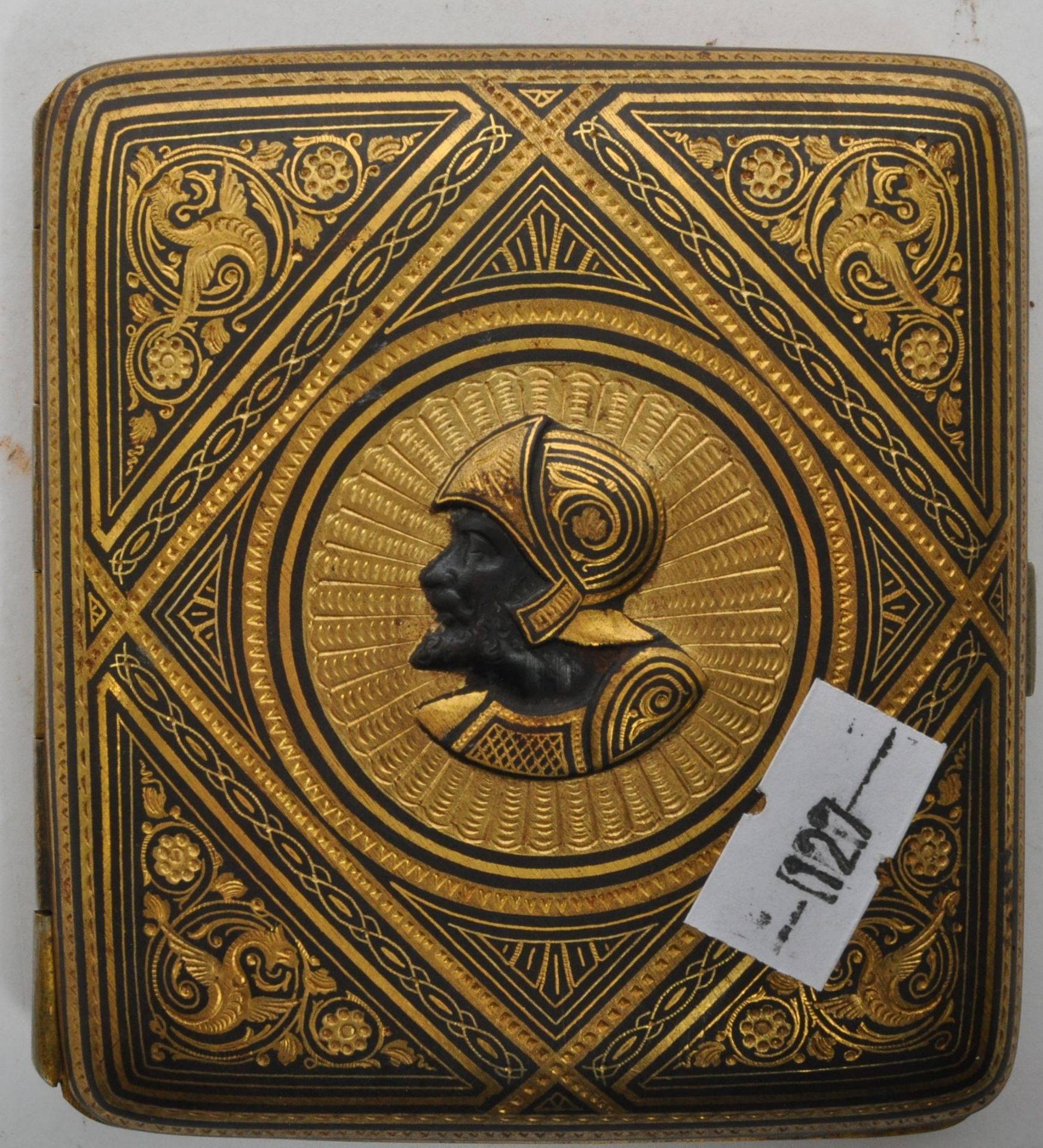 EARLY 20TH CENTURY TOLEDO GOLD INLAY CIGARETTE CASE - Bild 2 aus 5