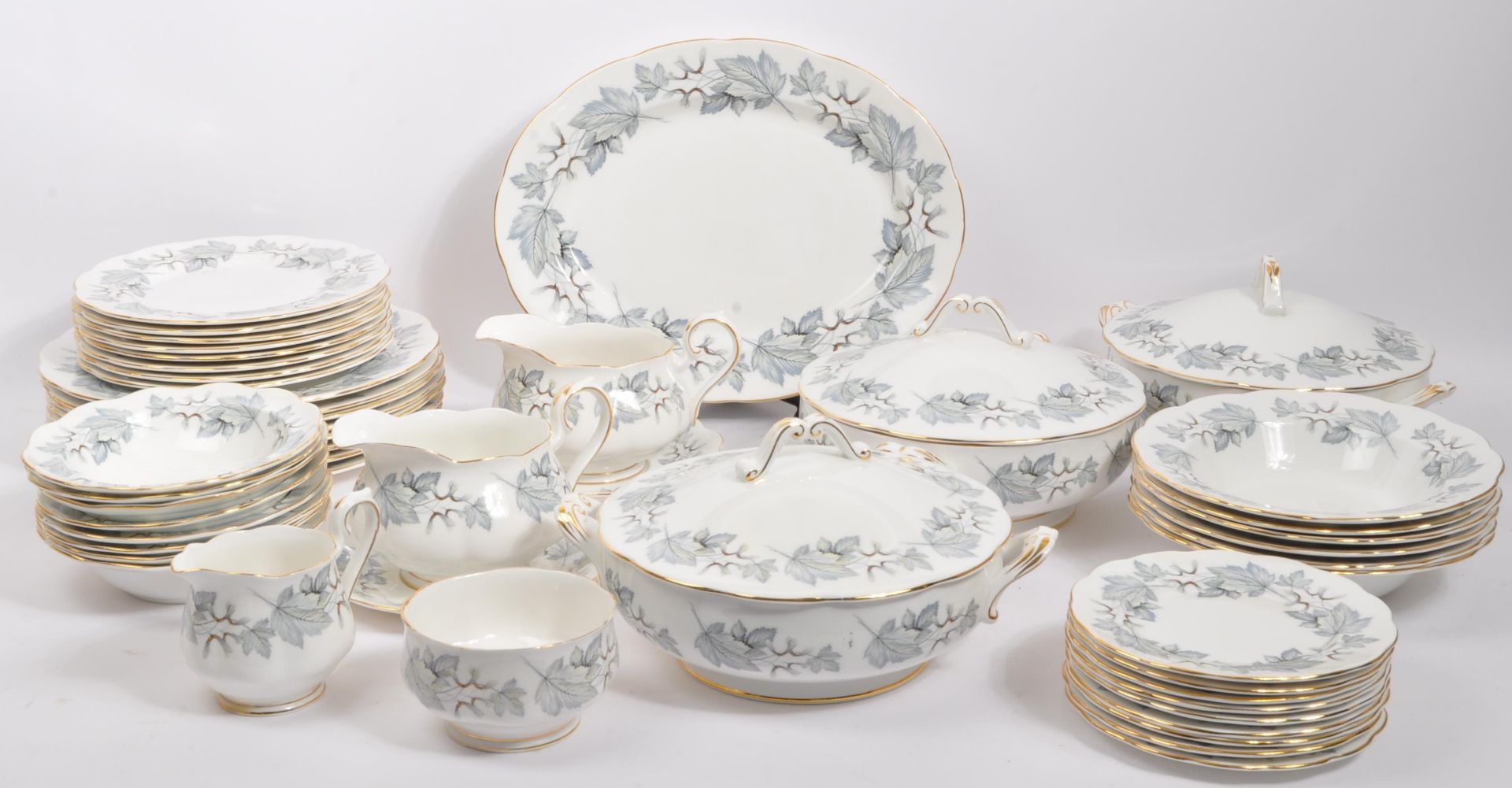 ROYAL ALBERT - SILVER MAPLE - BONE CHINA DINNER SERVICE