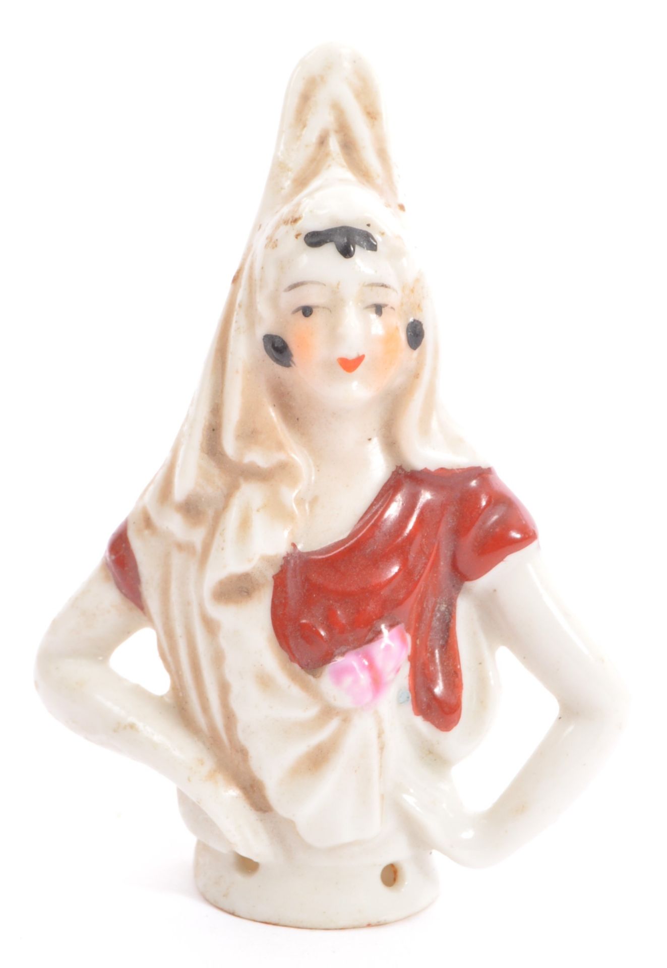 ROYAL DOULTON FIGURINE & CONTINENTAL BISQUE FIGURE HEADS - Image 9 of 9