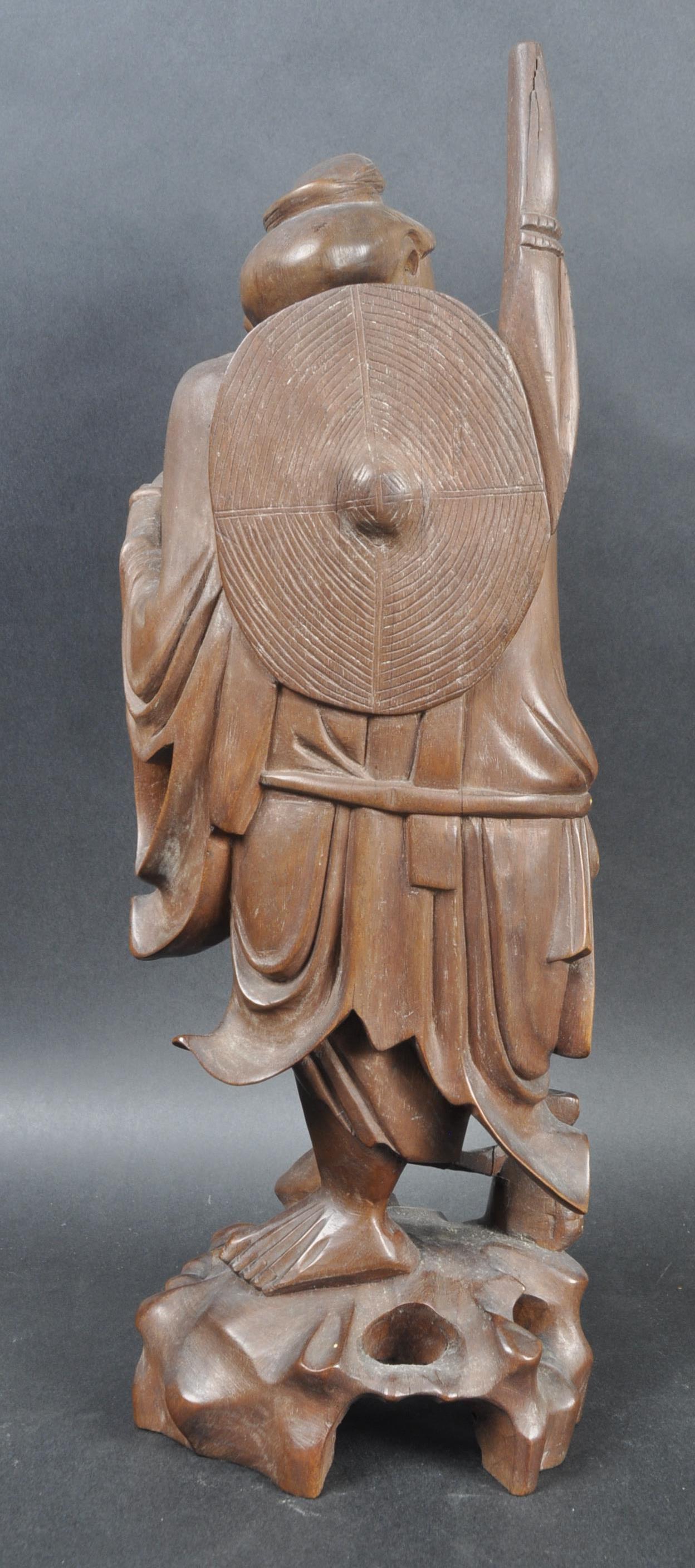 19TH CENTURY CHINESE CARVED HARDWOOD IMMORTAL - Image 3 of 8