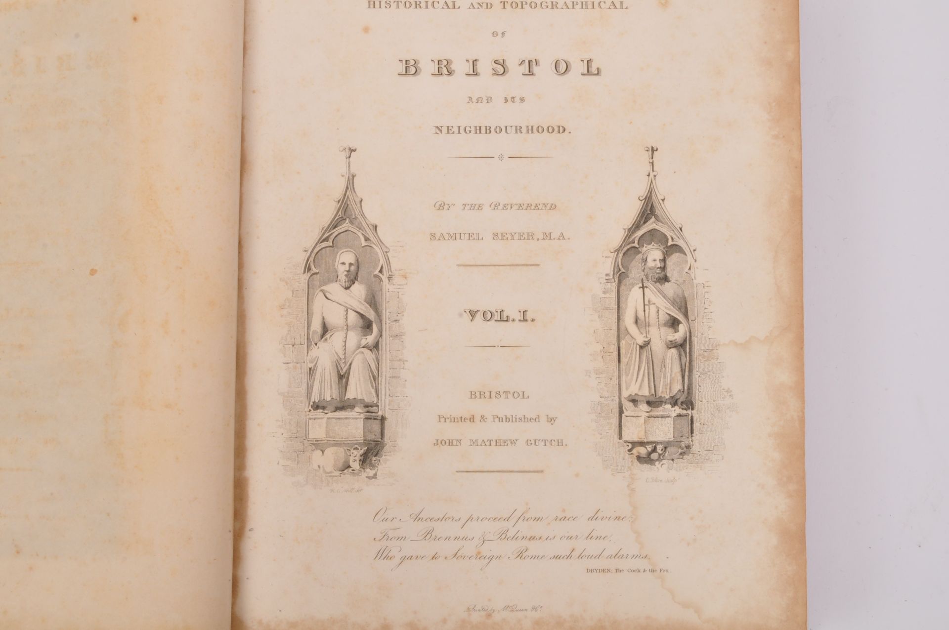 MEMOIRS OF BRISTOL - REVEREND SAMUEL SEYER - 1821 - Bild 2 aus 5