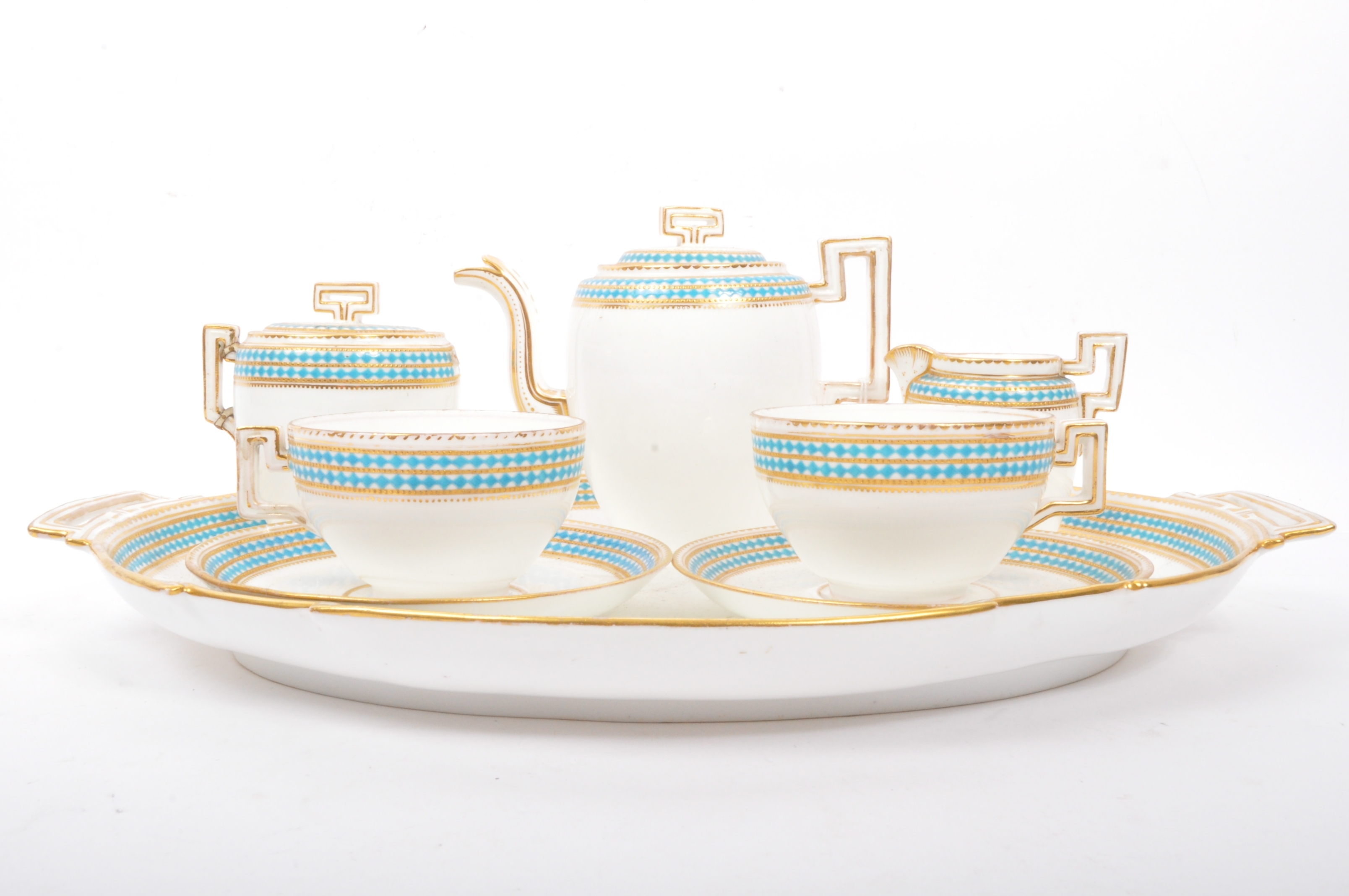 EARLY 20TH CENTURY CABARET TEA SERVICE - Image 2 of 6