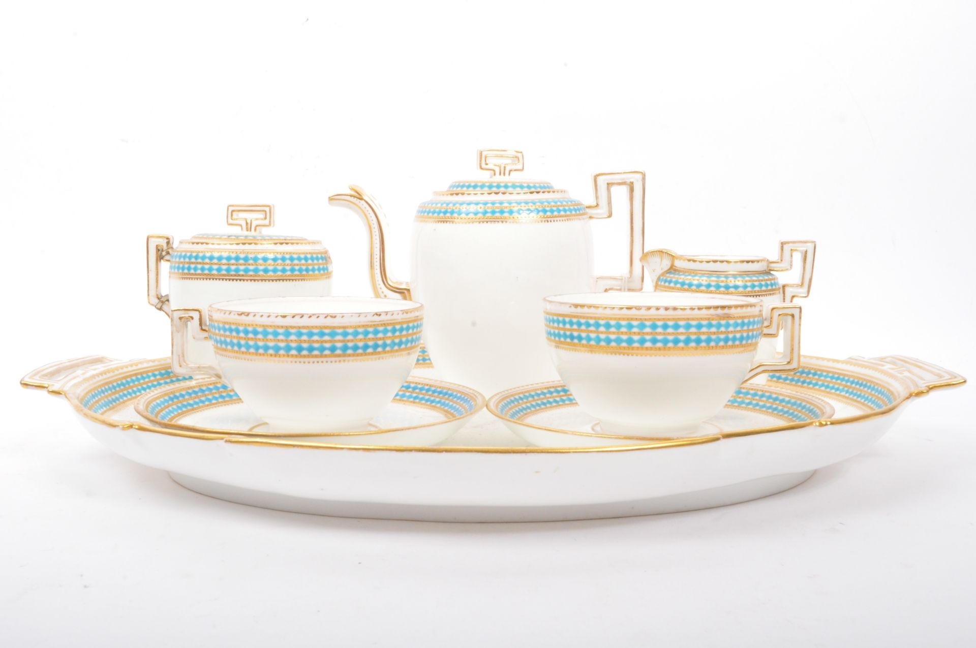 EARLY 20TH CENTURY CABARET TEA SERVICE - Image 2 of 6