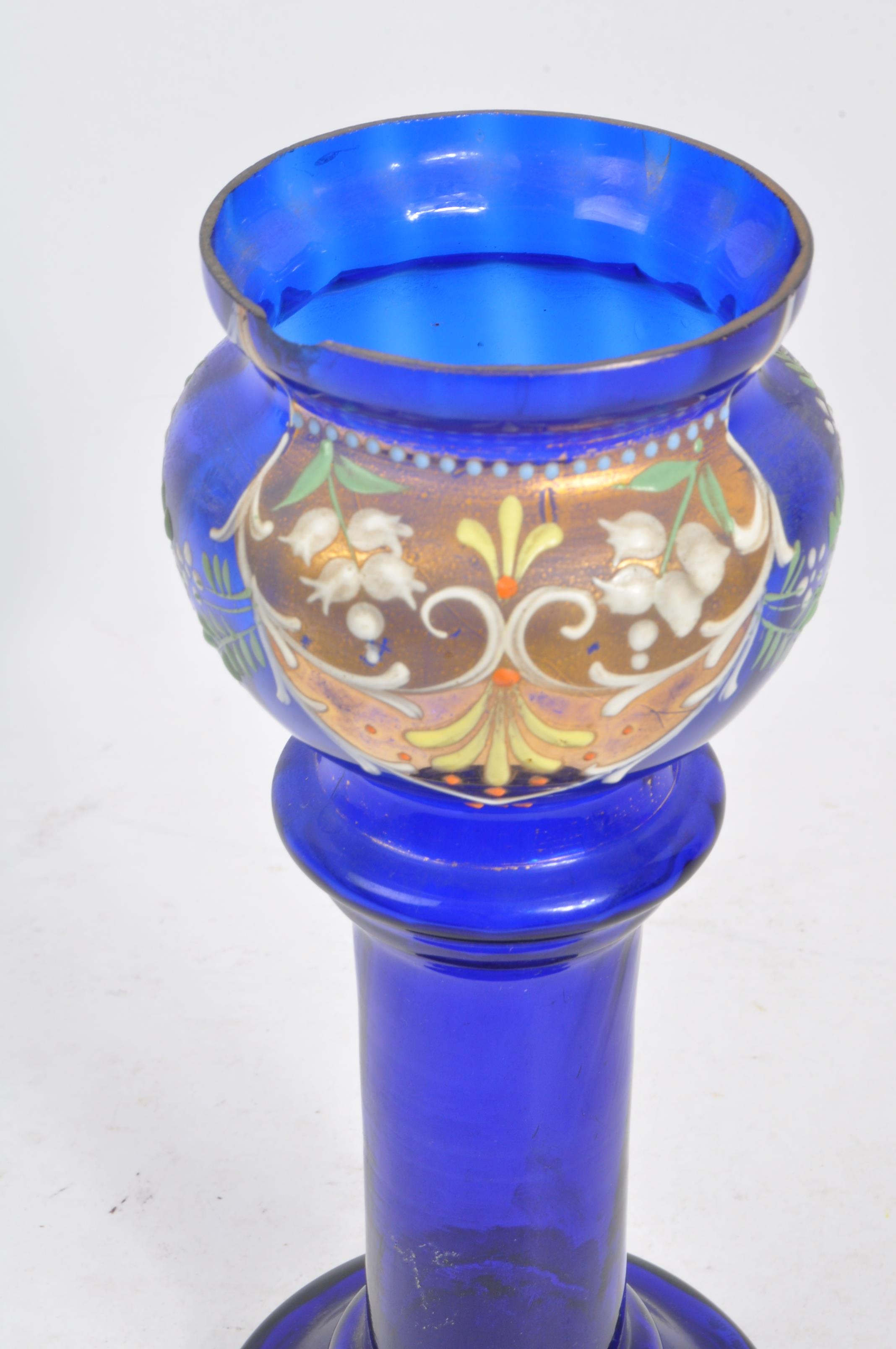 COLLECTION OF VINTAGE 20TH BLUE GLASS & LATER - Image 7 of 7