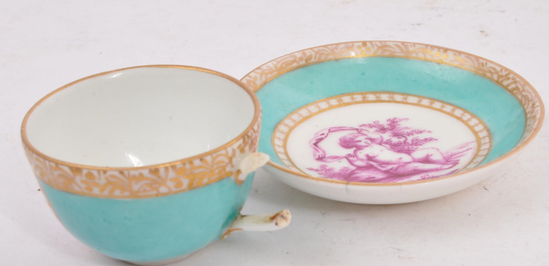 COLLECTION 19TH CENTURY PORCELAIN - TEACUPS - FIGURES - Image 2 of 10