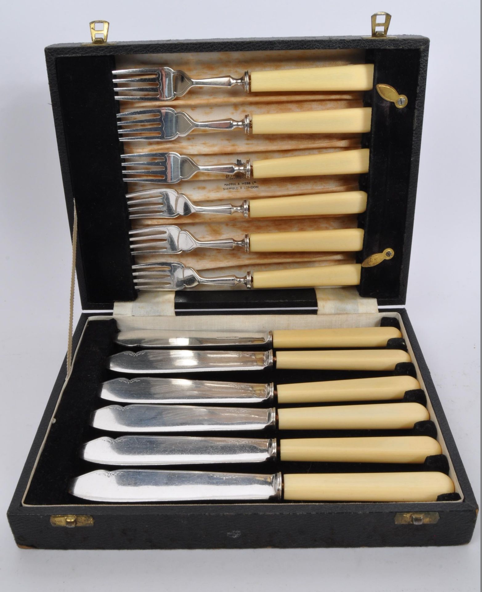 MAPPIN & WEBB - TWO SETS OF KNIFE & FORK CUTLERY CASES - Bild 3 aus 6