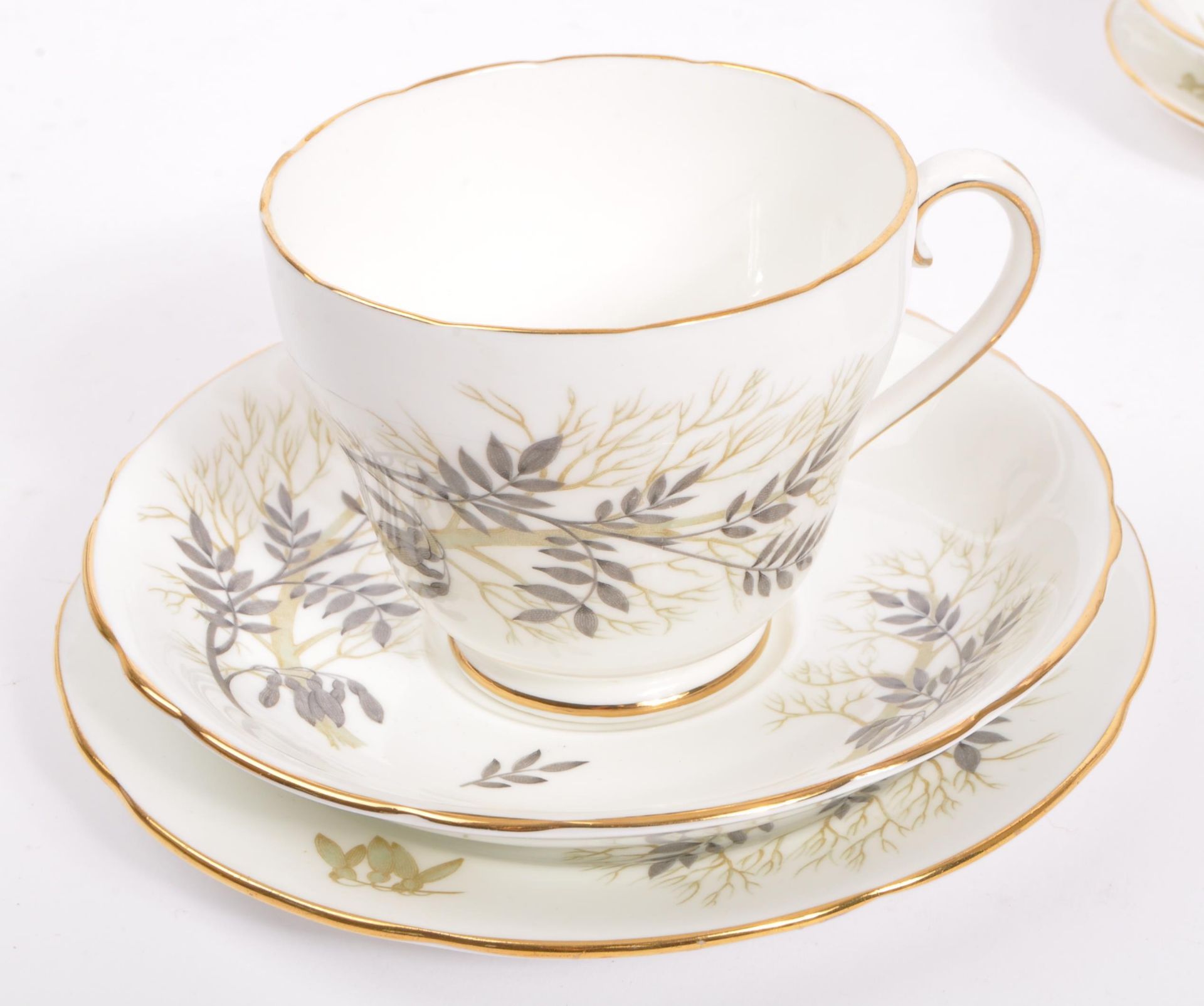 ADDERLEY FINE BONE CHINA PORCELAIN TEA SERVICE SET - Image 4 of 6