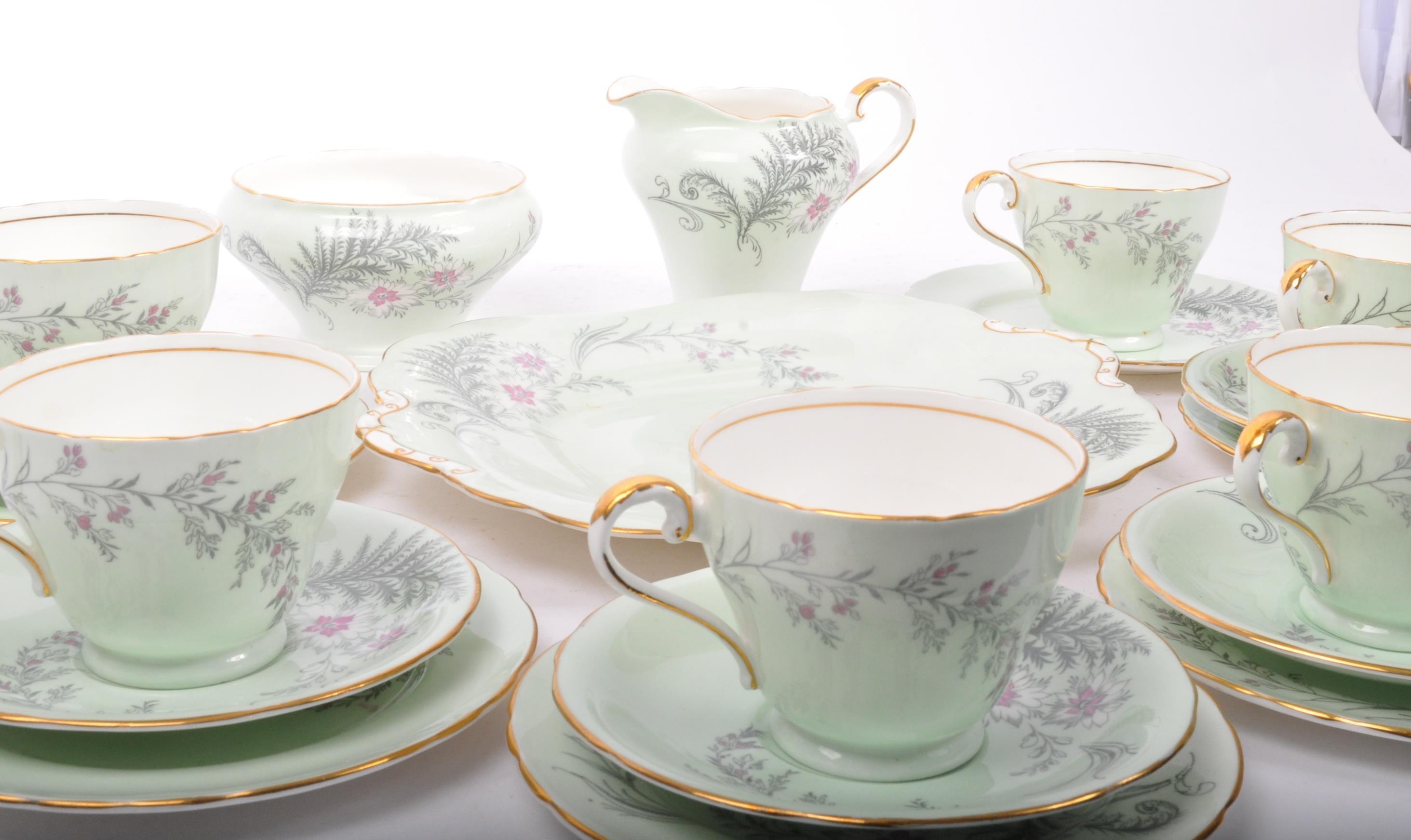 VINTAGE MID 20TH CENTURY AYNSLEY BONE CHINA TEA SET - Image 2 of 6