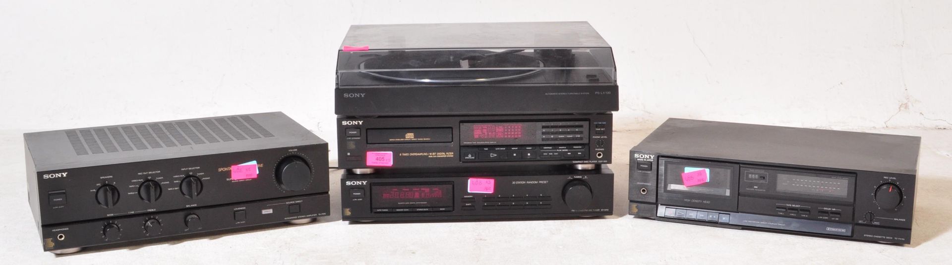 VINTAGE 20TH CENTURY SONY STACKING STEREO SYSTEM