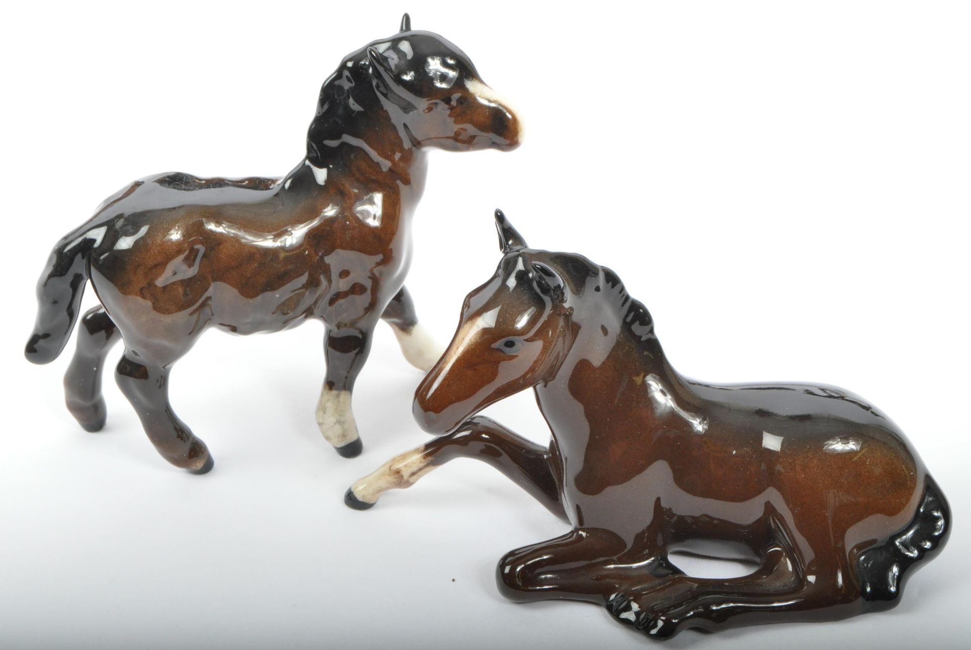 VINTAGE BESWICK & SYLVAC HORSE & DOG FIGURES - Image 3 of 7