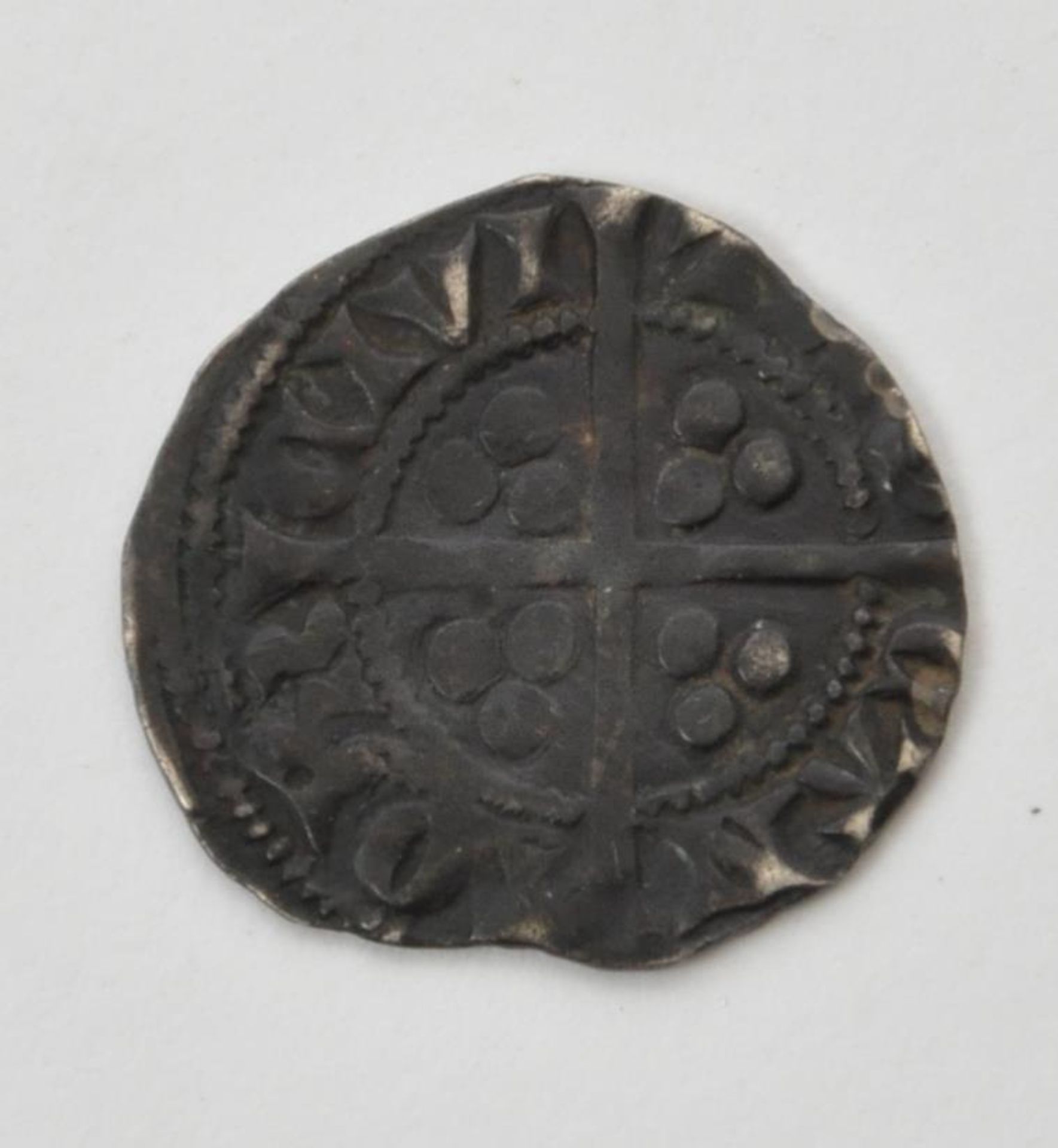 HENRY VI PINECONE MASCLE GROAT SILVER HAMMERED COIN - Bild 2 aus 2