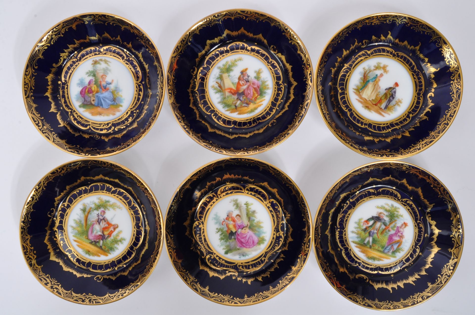 19TH CENTURY PORCELAIN ROYAL VIENNA AUSTRIAN TEA SERVICE - Image 8 of 9