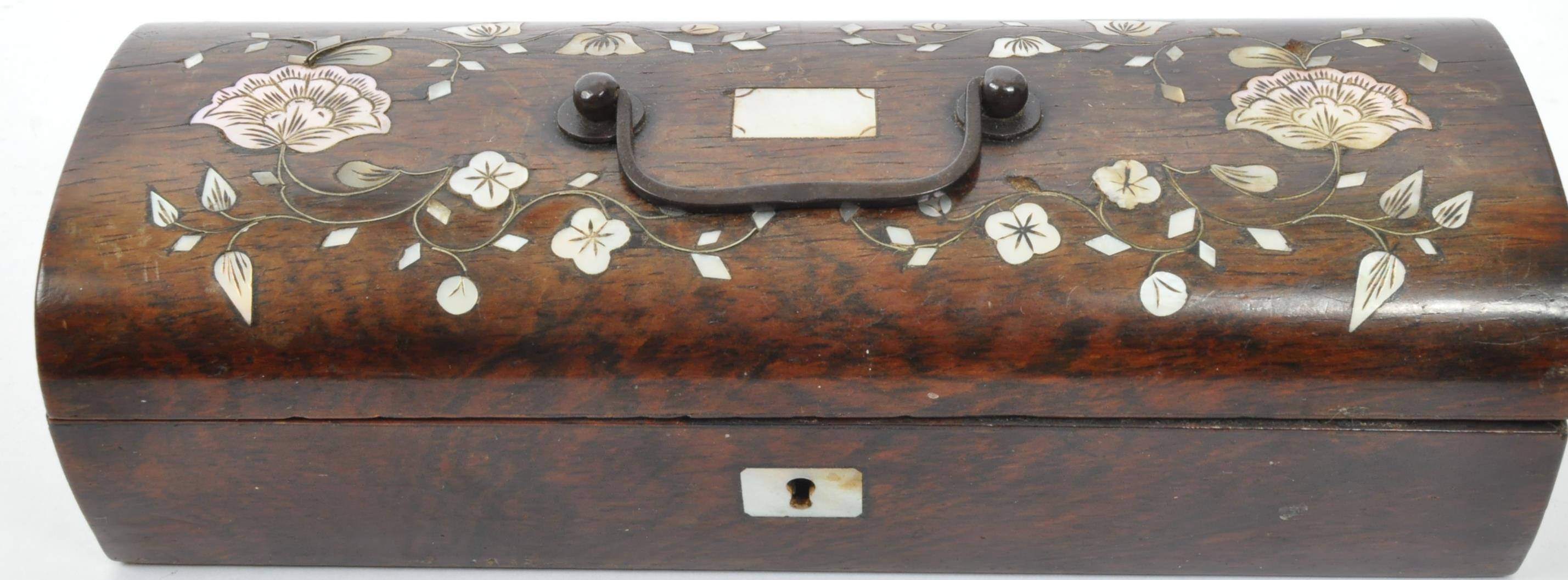 THREE EARLY 20TH CENTURY BOXES - MOTHER OF PEARL - INDIAN - Image 5 of 5