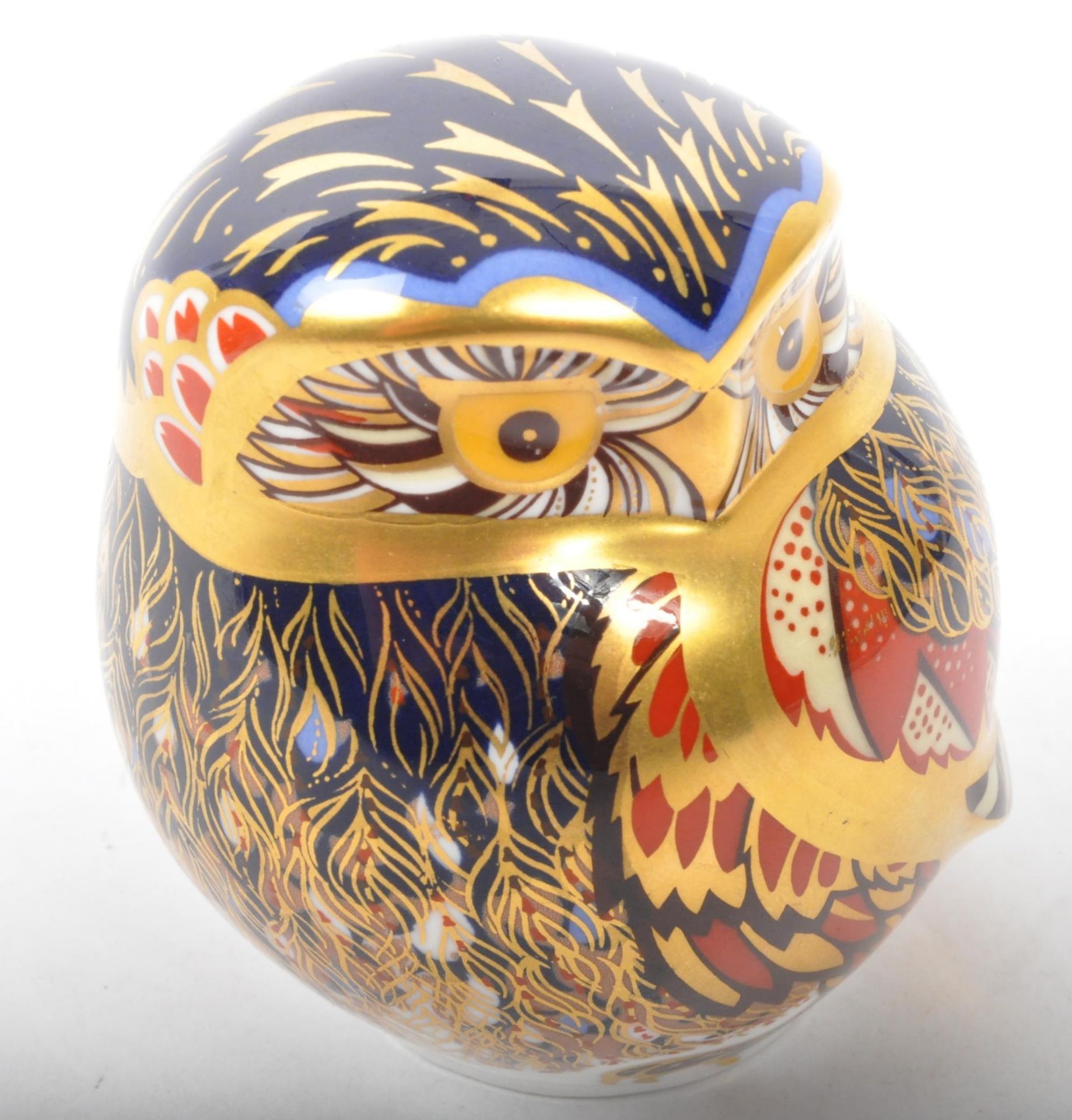 ROYAL CROWN DERBY BONE CHINA OWL PAPERWEIGHT - Image 2 of 5