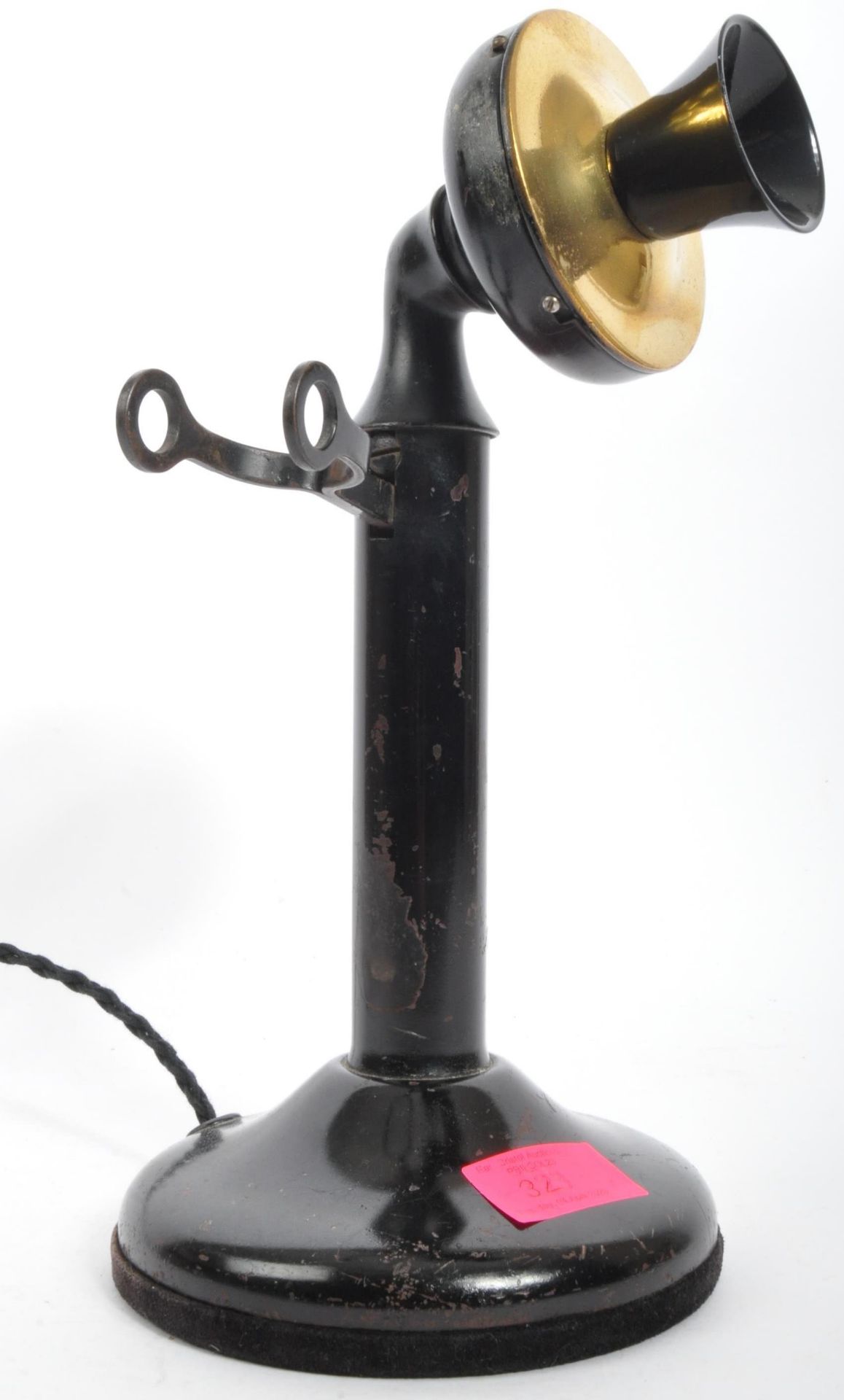 EARLY 20TH CENTURY METAL AMERICAN PRE DIAL CANDLESTICK PHONE - Image 3 of 5