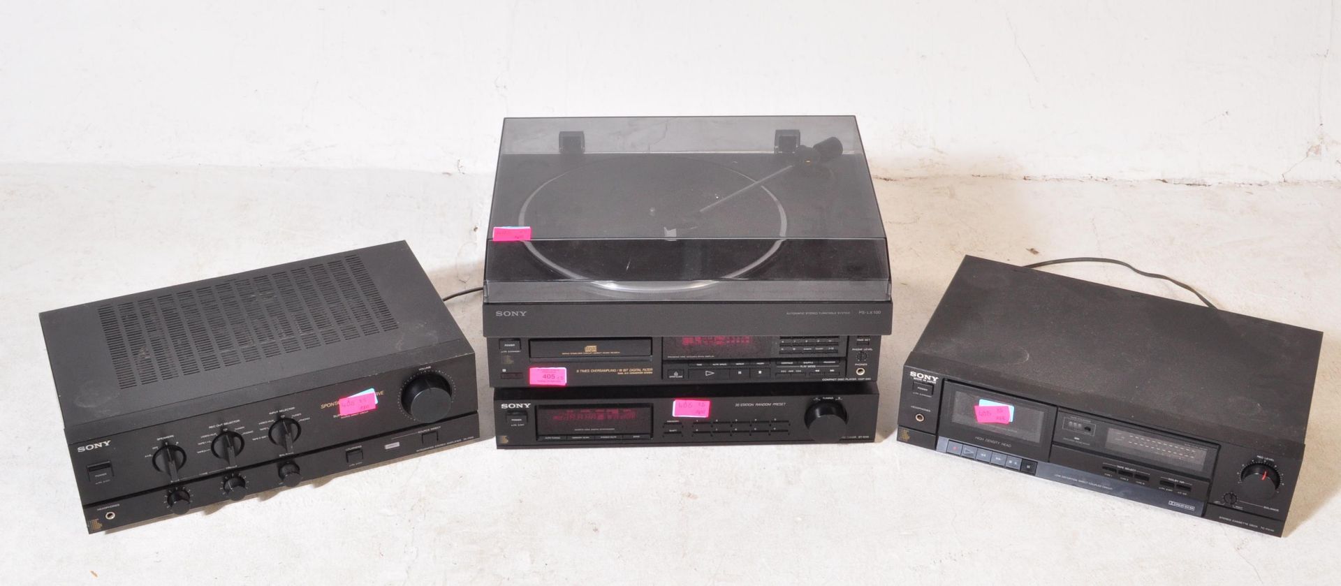 VINTAGE 20TH CENTURY SONY STACKING STEREO SYSTEM - Image 2 of 5