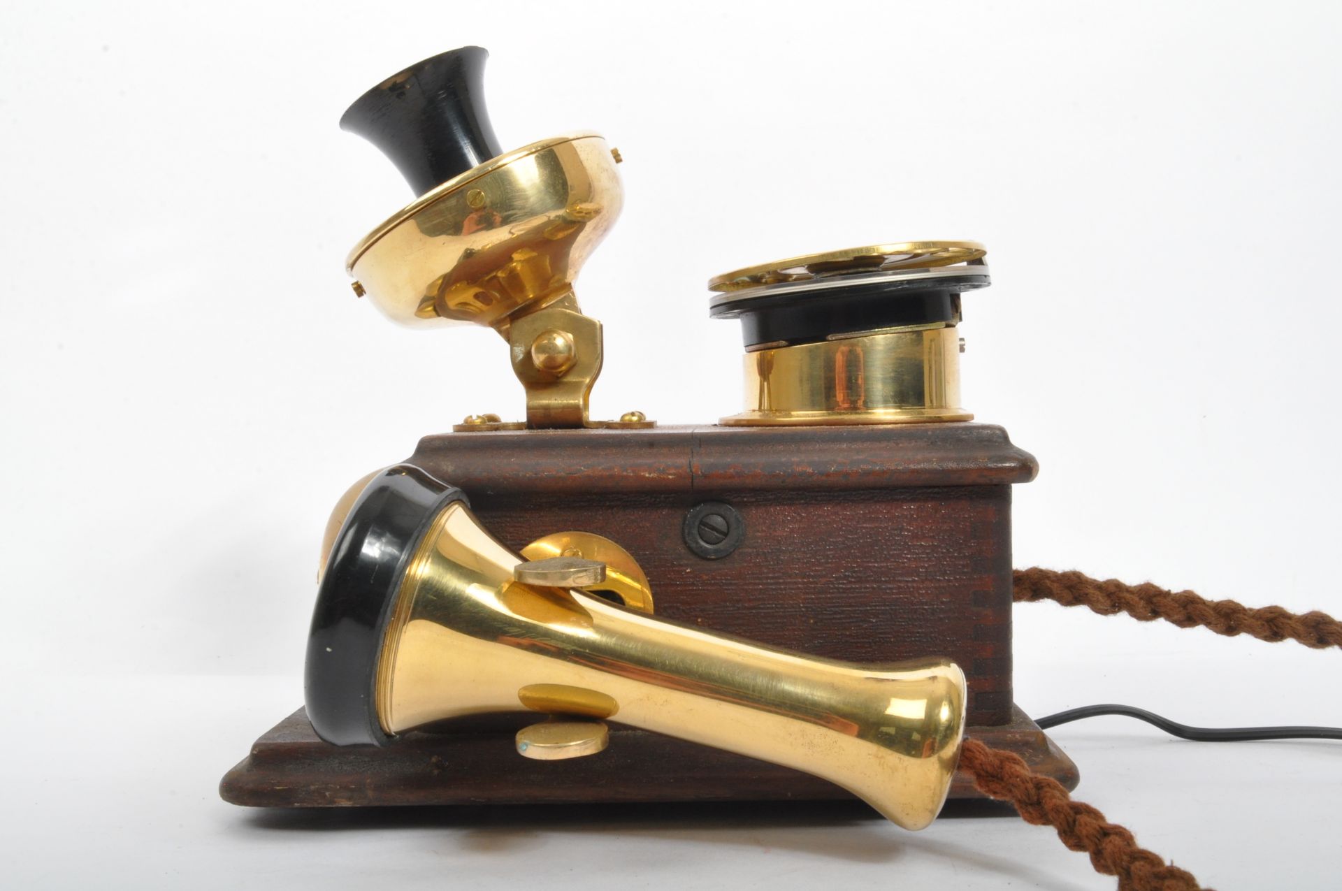 20TH CENTURY GPO 121 MODEL STYLE WOODEN WALL TELEPHONE - Image 3 of 5