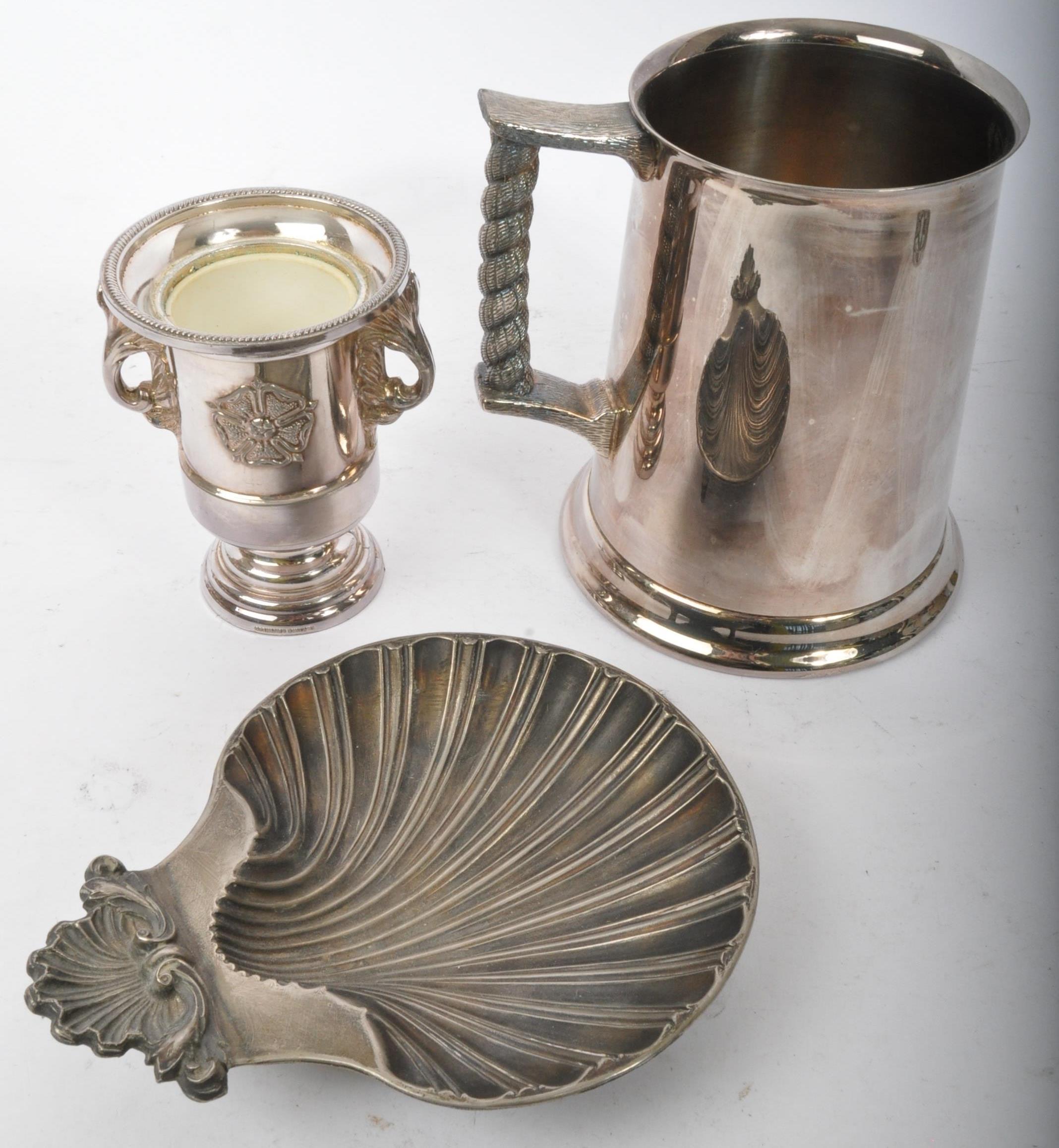 COLLECTION VICTORIAN & LATER SILVER PLATED ITEMS - Image 3 of 6