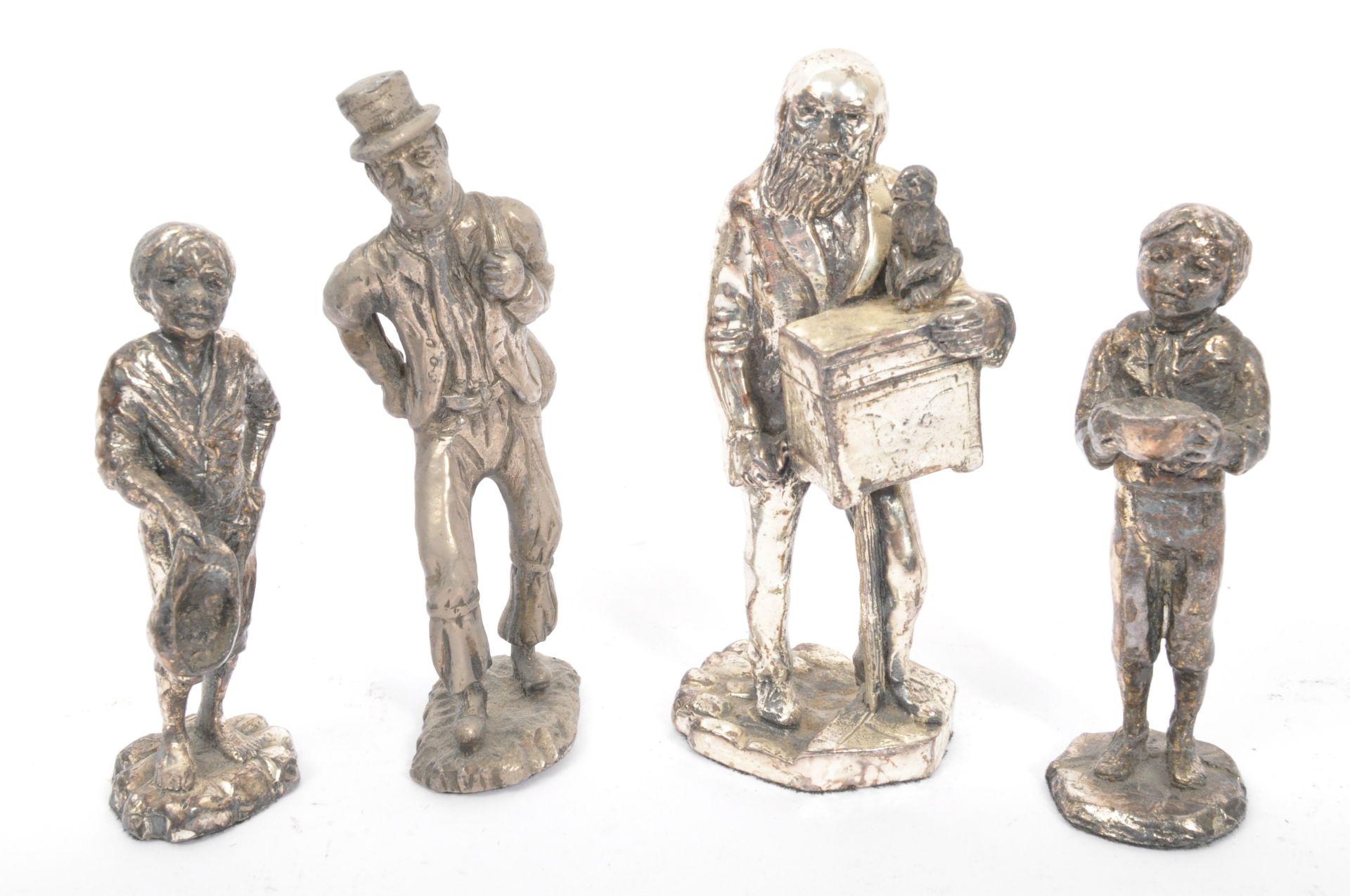 20TH CENTURY METAL / SILVER PLATED / PEWTER MINIATURE FIGURES - Bild 5 aus 5