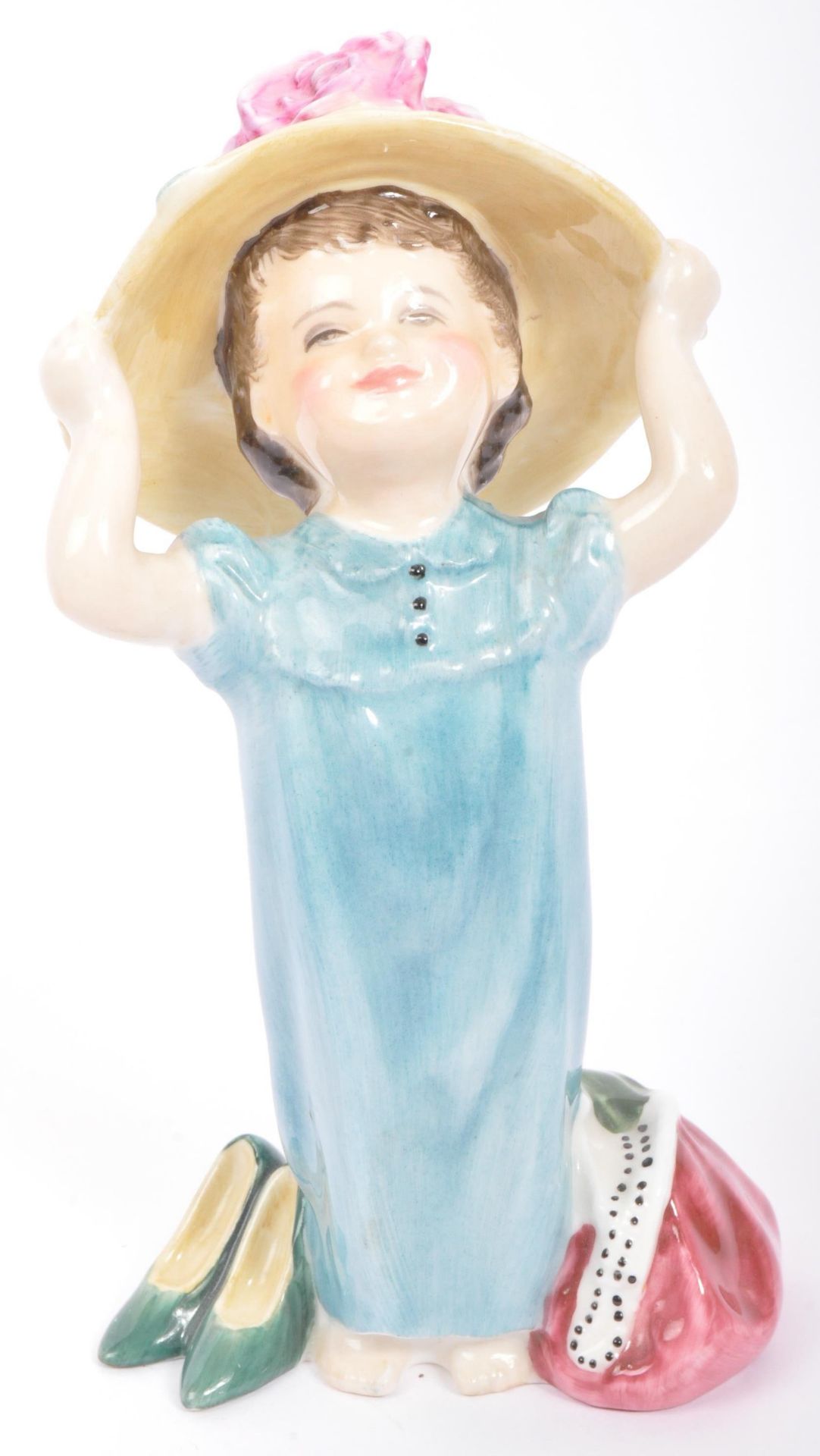 ROYAL DOULTON FIGURINE & CONTINENTAL BISQUE FIGURE HEADS - Image 5 of 9