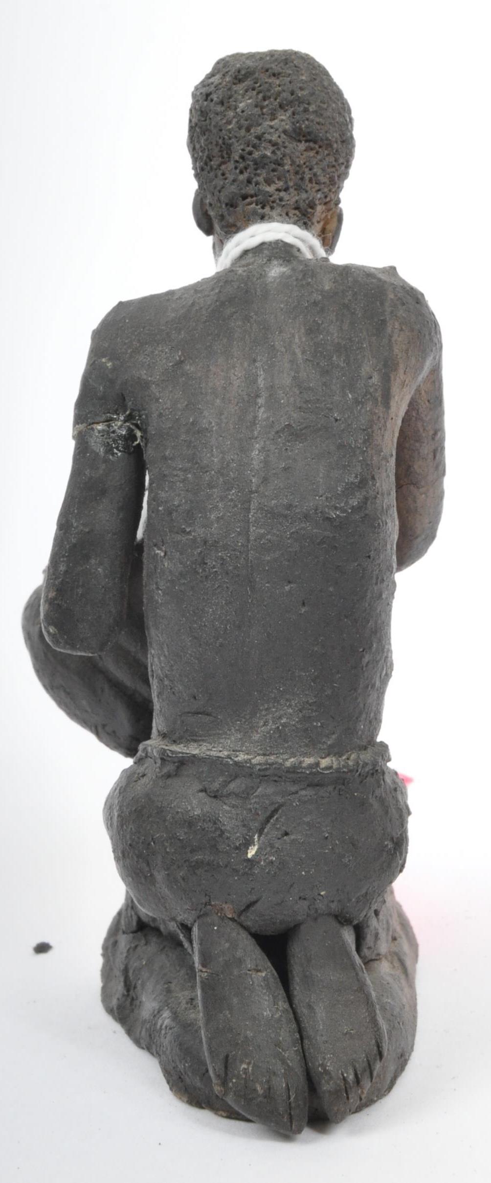 EARLY 20TH CENTURY WEST AFRICAN TRIBAL CLAY SCULPTURE - Image 3 of 5