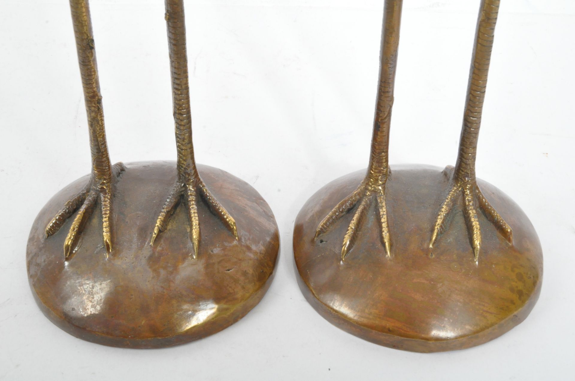 PAIR OF CONTEMPORARY JAPANESE BRONZE CRANES - Image 3 of 5