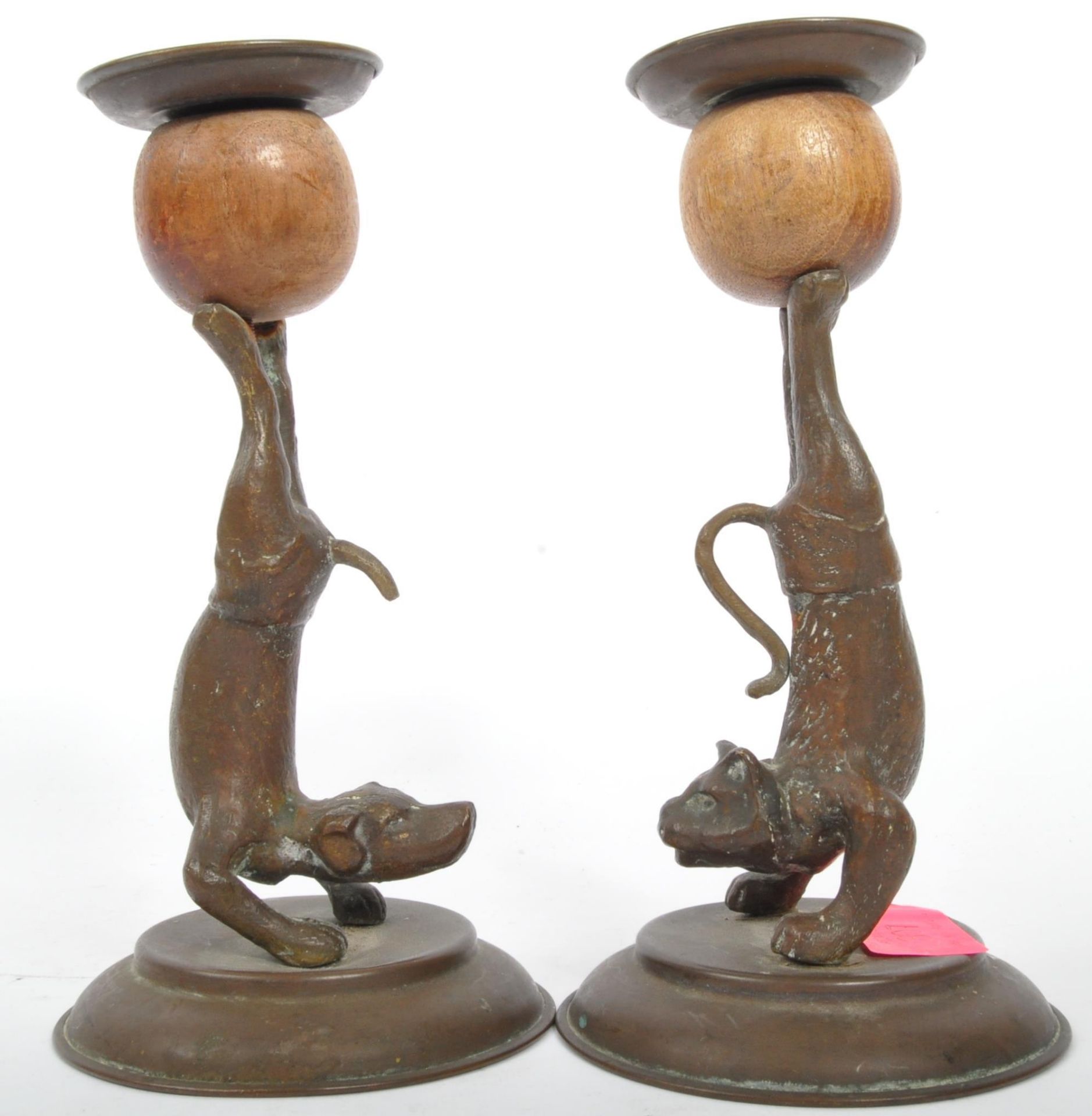 PAIR OF VINTAGE CIRCA 1970S ANIMAL CANDLE STICK HOLDERS - Image 4 of 5