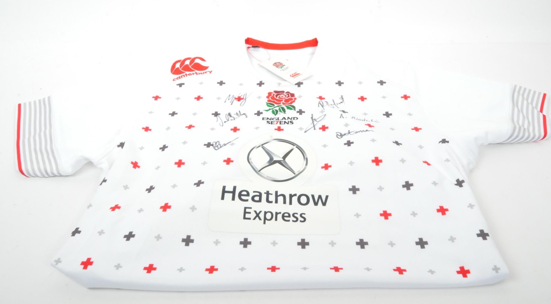 SIGNED 2016 OLYMPIC TEAM - 2013 ENGLAND RUGBY SEVENS SHIRT - Image 2 of 5
