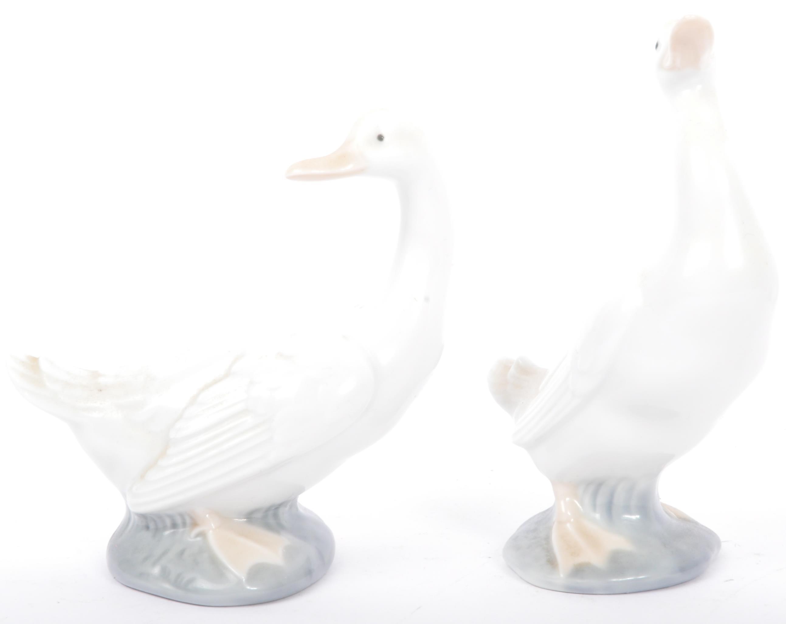 SIX VINTAGE NAO BY LLADRO CHINA GEESE FIGURINES - Image 3 of 5