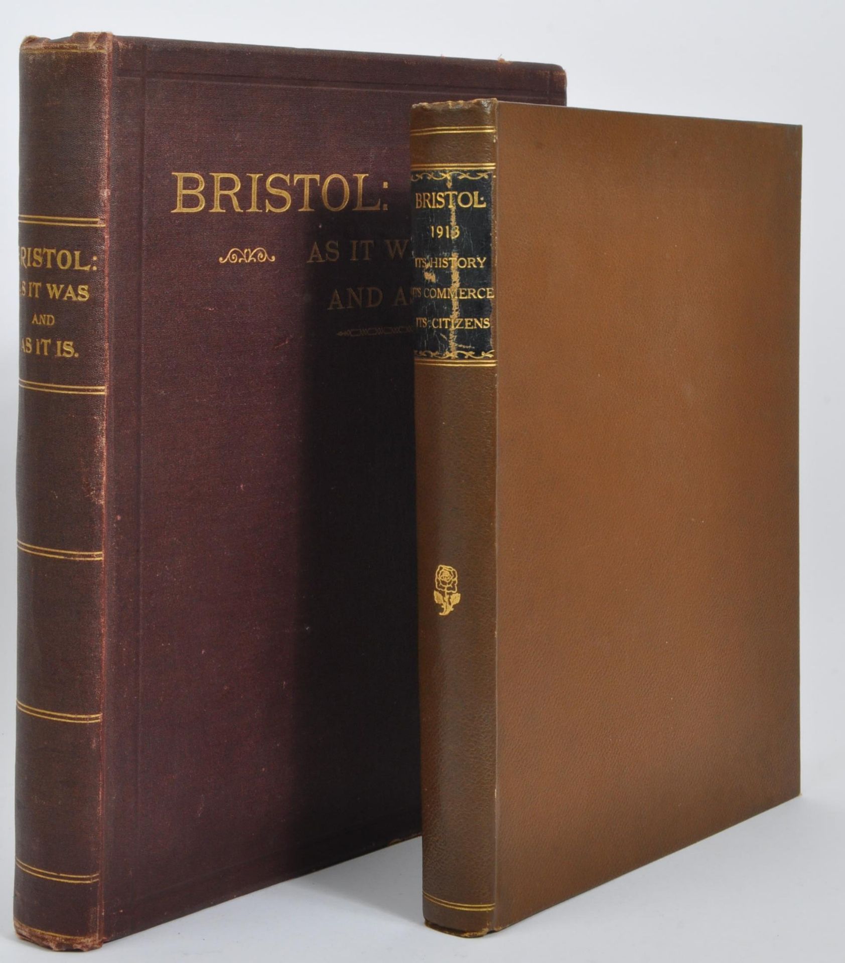 BRISTOL AS IT WAS AND AS IT IS - TWO HARDBACK BOOKS