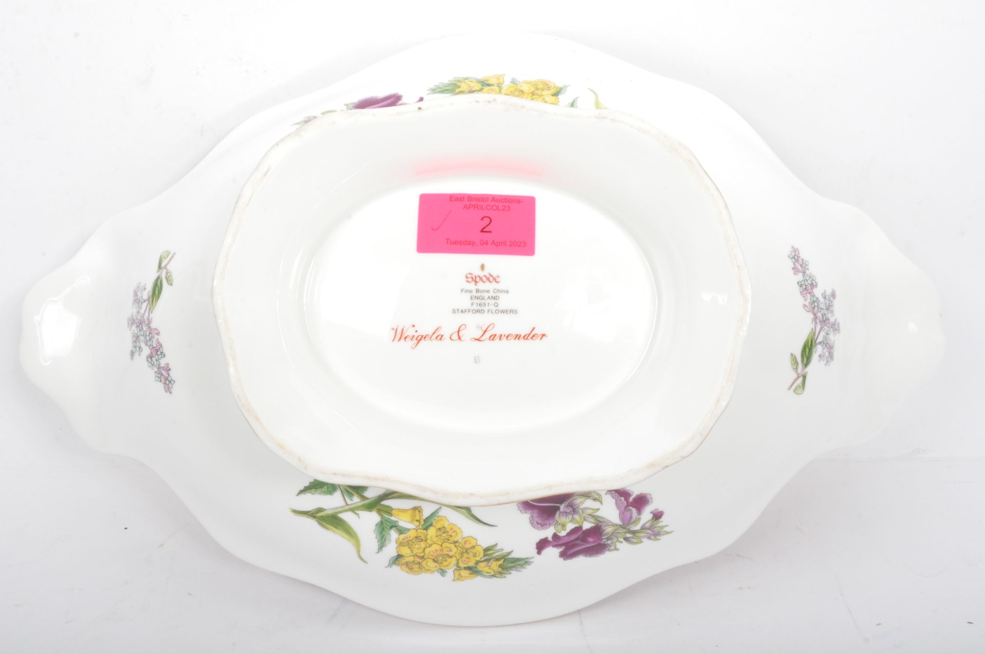 VINTAGE SPODE STAFFORD FINE BONE CHINA CENTREPIECE BOWL - Bild 5 aus 5