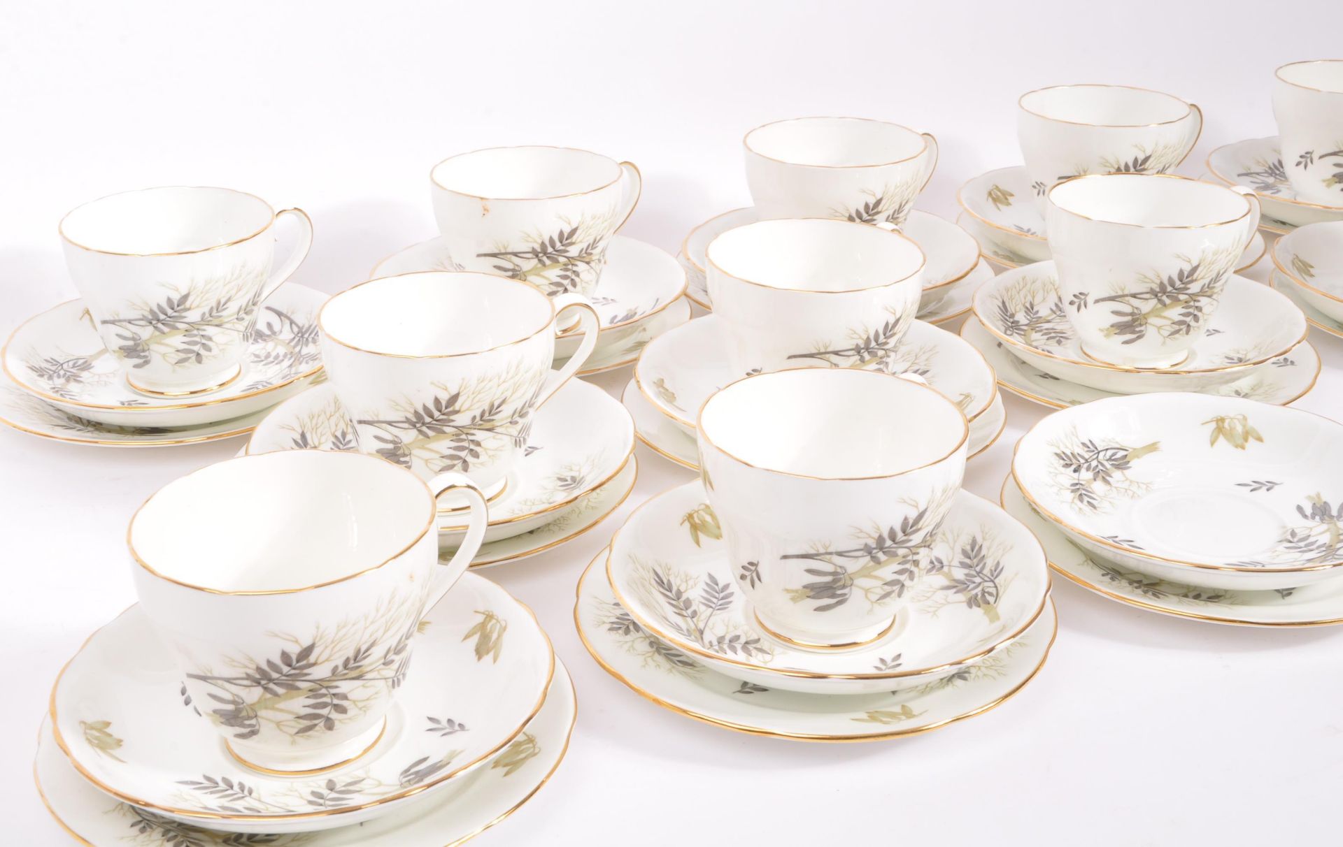 ADDERLEY FINE BONE CHINA PORCELAIN TEA SERVICE SET - Image 3 of 6