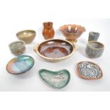 LARGE COLLECTION OF VINTAGE STUDIO ART POTTERY ITEMS
