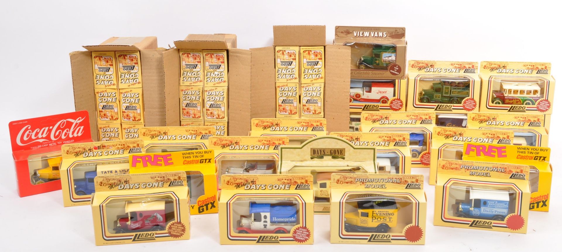 COLLECTION OF VINTAGE LLEDO DIE CAST TOY CARS